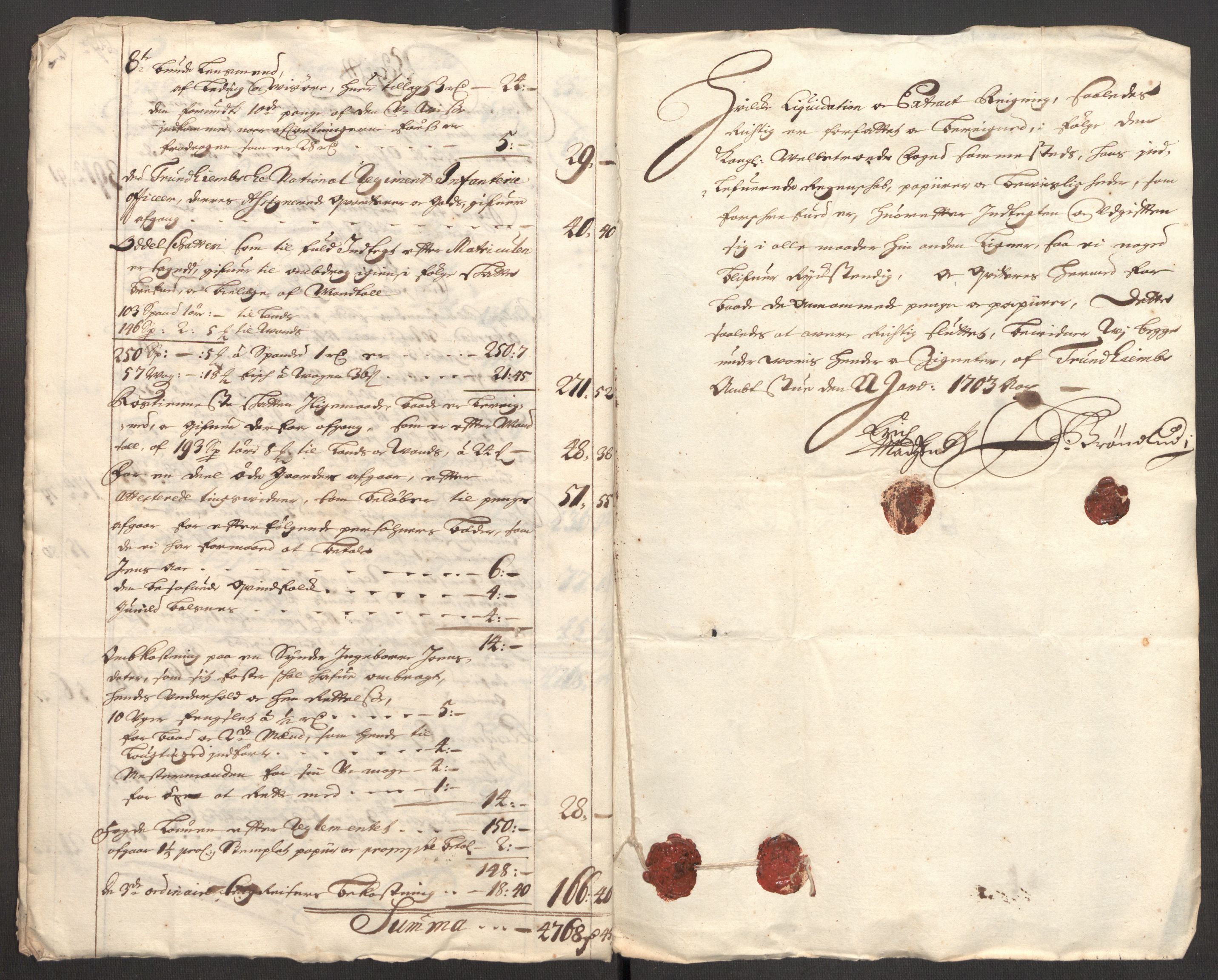 Rentekammeret inntil 1814, Reviderte regnskaper, Fogderegnskap, RA/EA-4092/R57/L3855: Fogderegnskap Fosen, 1702-1703, p. 19