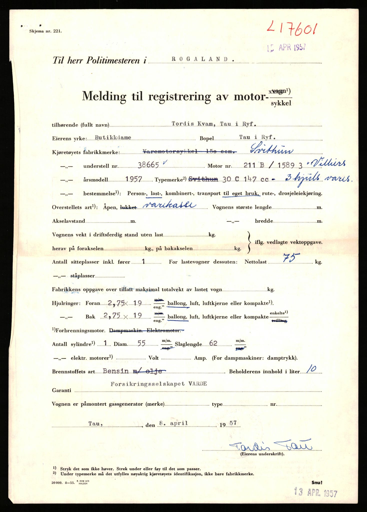 Stavanger trafikkstasjon, AV/SAST-A-101942/0/F/L0032: L-17600 - L-18149, 1930-1971, p. 5