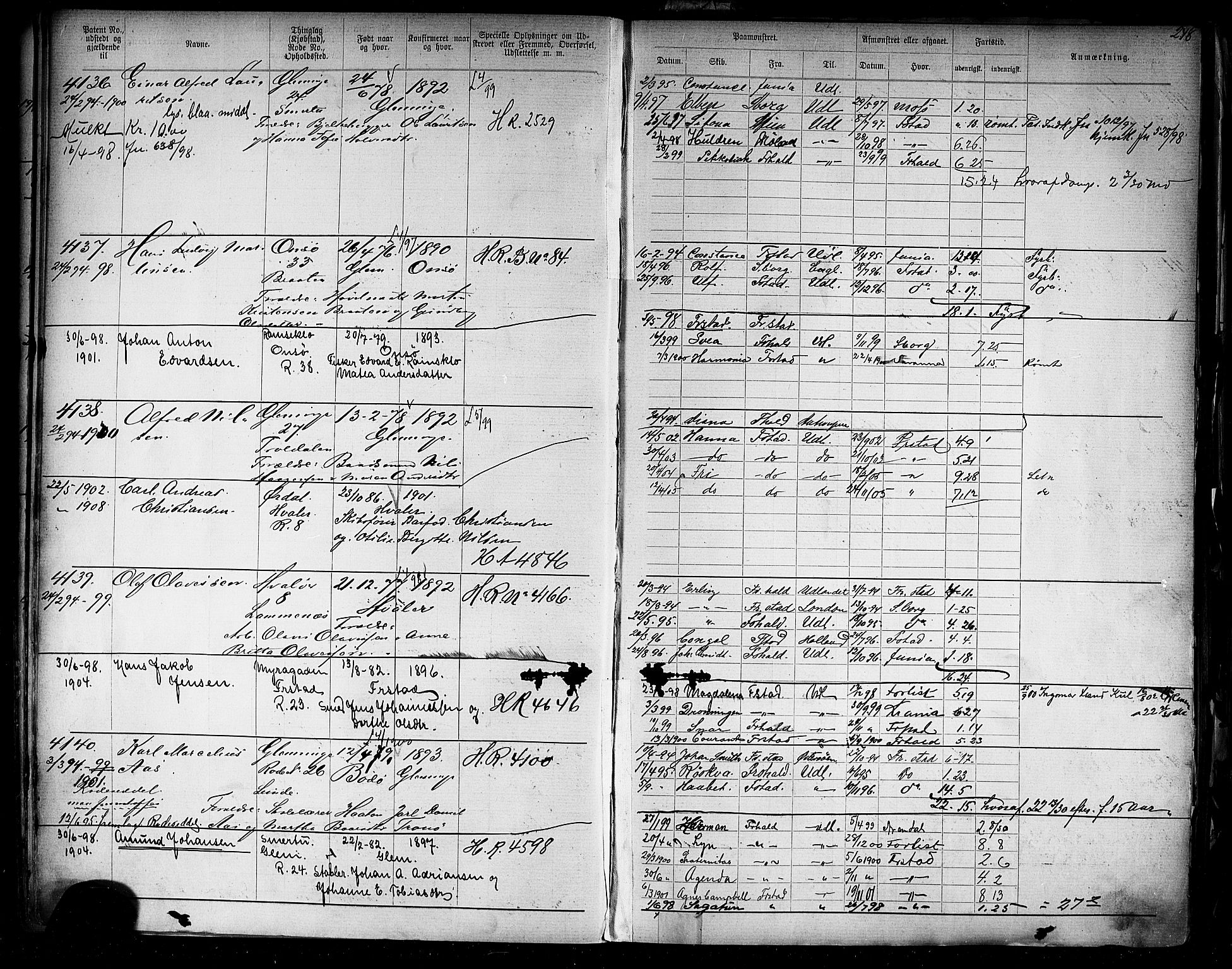Fredrikstad mønstringskontor, AV/SAO-A-10569b/F/Fc/Fca/L0008: Annotasjonsrulle, 1898-1916, p. 30