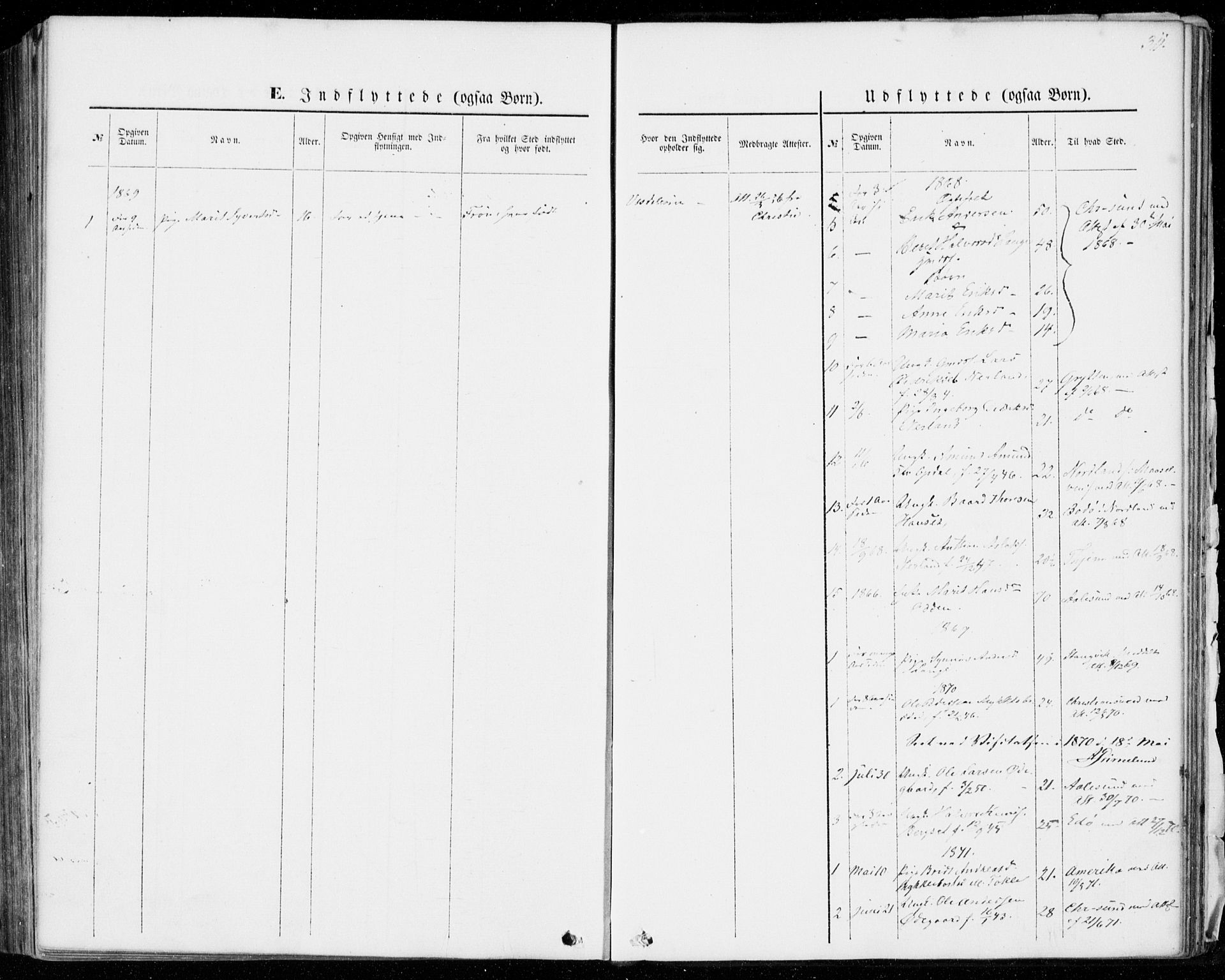 Ministerialprotokoller, klokkerbøker og fødselsregistre - Møre og Romsdal, SAT/A-1454/554/L0643: Parish register (official) no. 554A01, 1846-1879, p. 311
