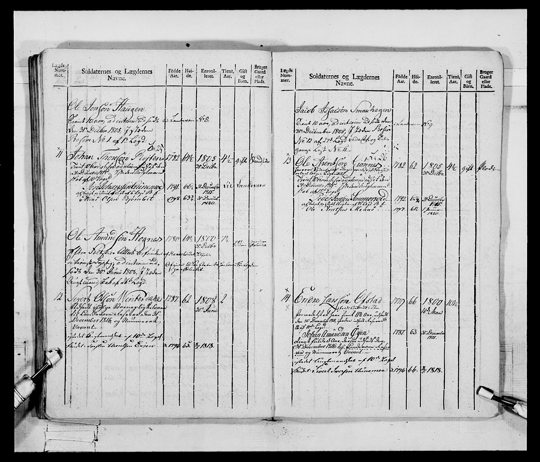 Generalitets- og kommissariatskollegiet, Det kongelige norske kommissariatskollegium, AV/RA-EA-5420/E/Eh/L0083c: 2. Trondheimske nasjonale infanteriregiment, 1810, p. 57