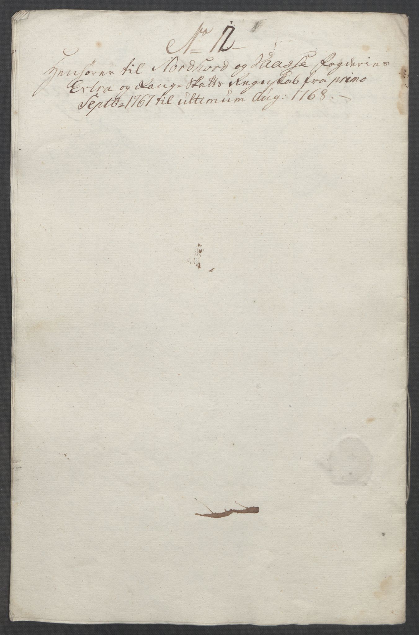 Rentekammeret inntil 1814, Reviderte regnskaper, Fogderegnskap, RA/EA-4092/R51/L3303: Ekstraskatten Nordhordland og Voss, 1762-1772, p. 208