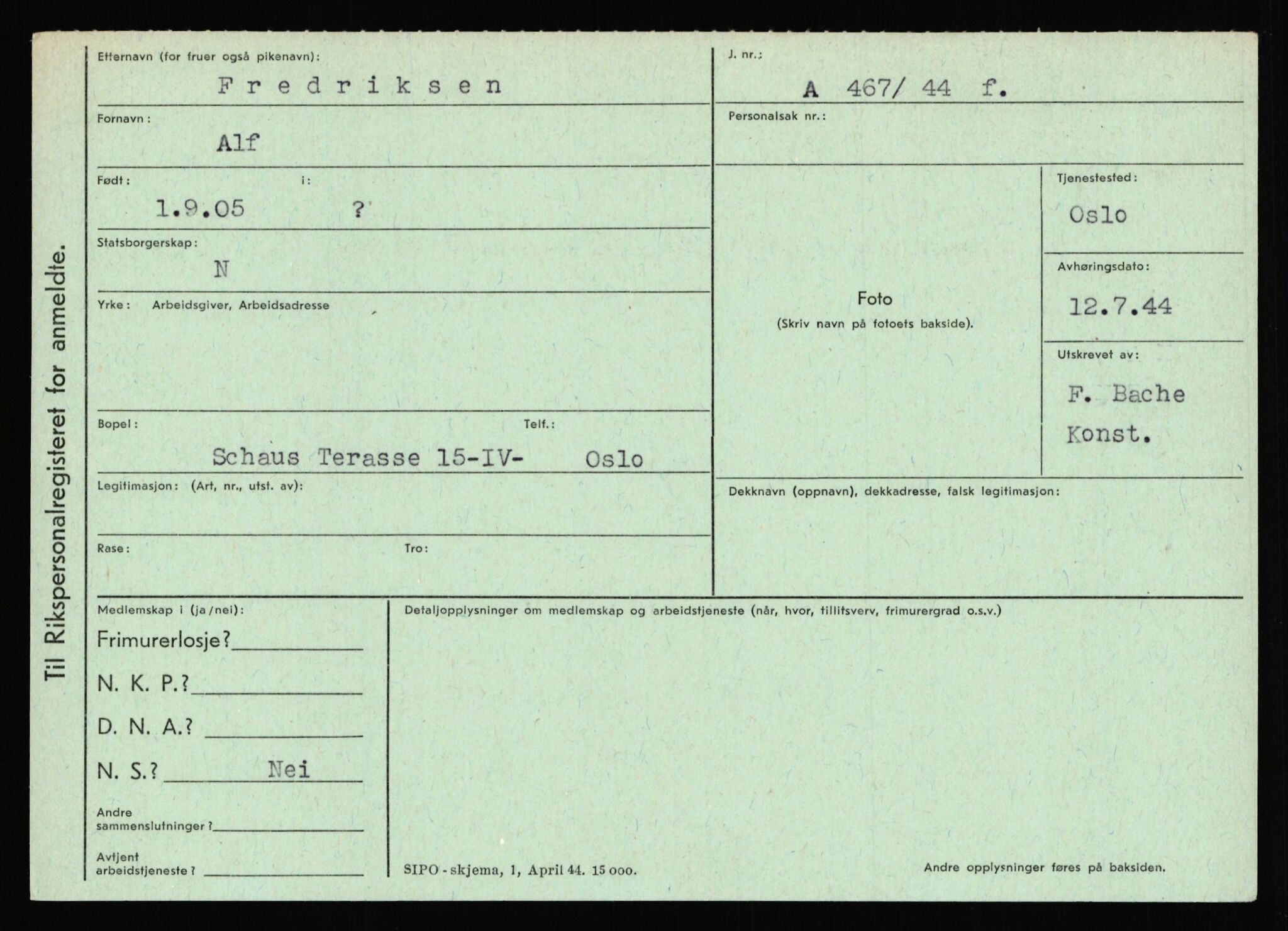 Statspolitiet - Hovedkontoret / Osloavdelingen, AV/RA-S-1329/C/Ca/L0004: Eid - funn av gjenstander	, 1943-1945, p. 4402