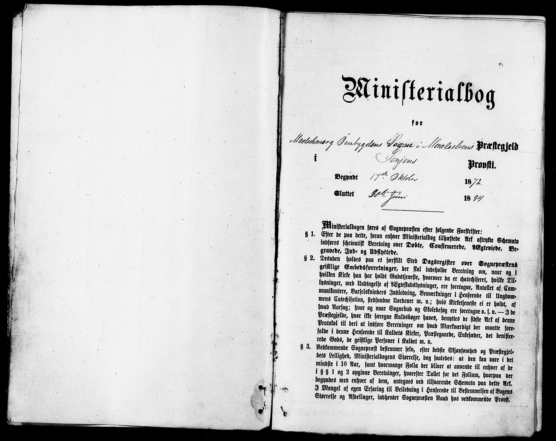Målselv sokneprestembete, SATØ/S-1311/G/Ga/Gaa/L0005kirke: Parish register (official) no. 5, 1872-1884