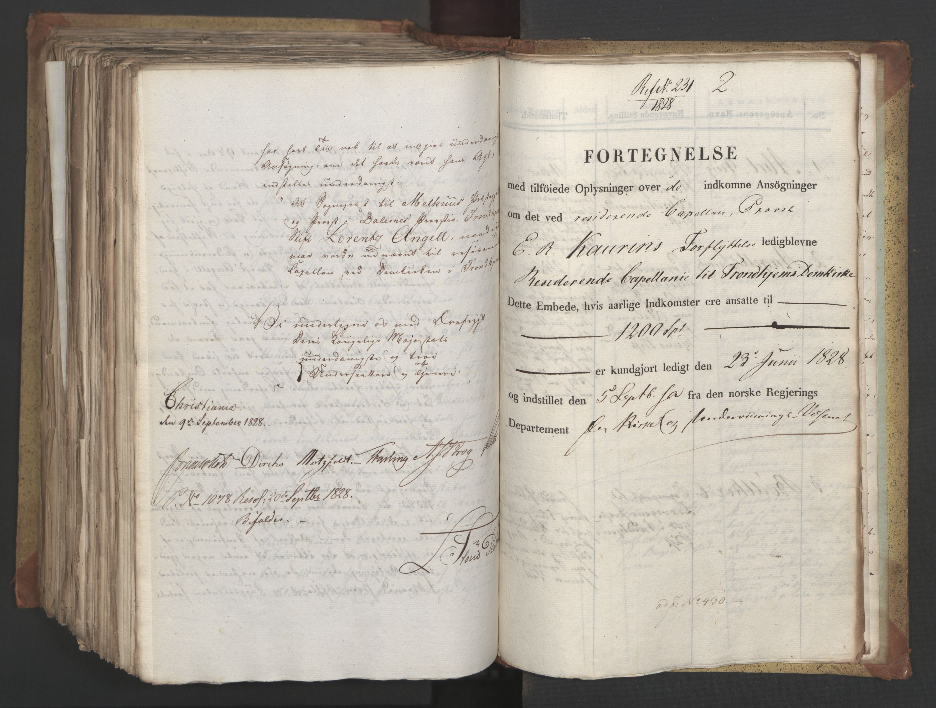 Statsrådsavdelingen i Stockholm, RA/S-1003/D/Da/L0055: Regjeringsinnstillinger nr. 231-435, 1828, p. 628