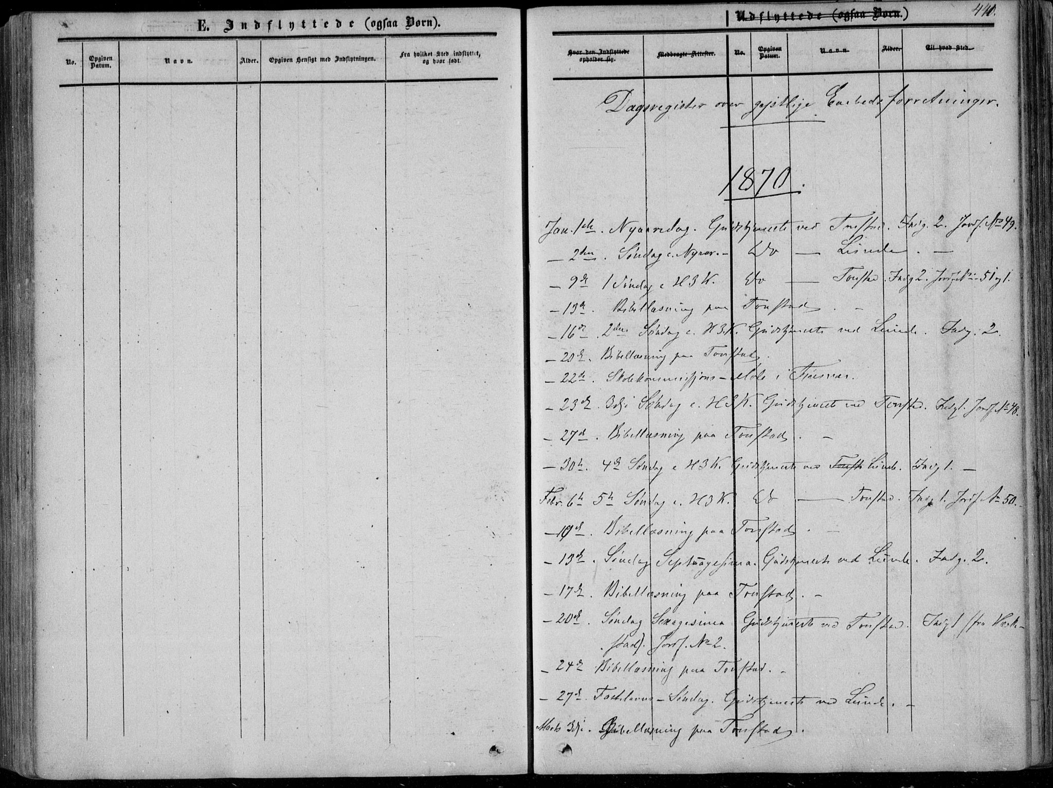 Sirdal sokneprestkontor, SAK/1111-0036/F/Fa/Fab/L0002: Parish register (official) no. A 2, 1855-1874, p. 441