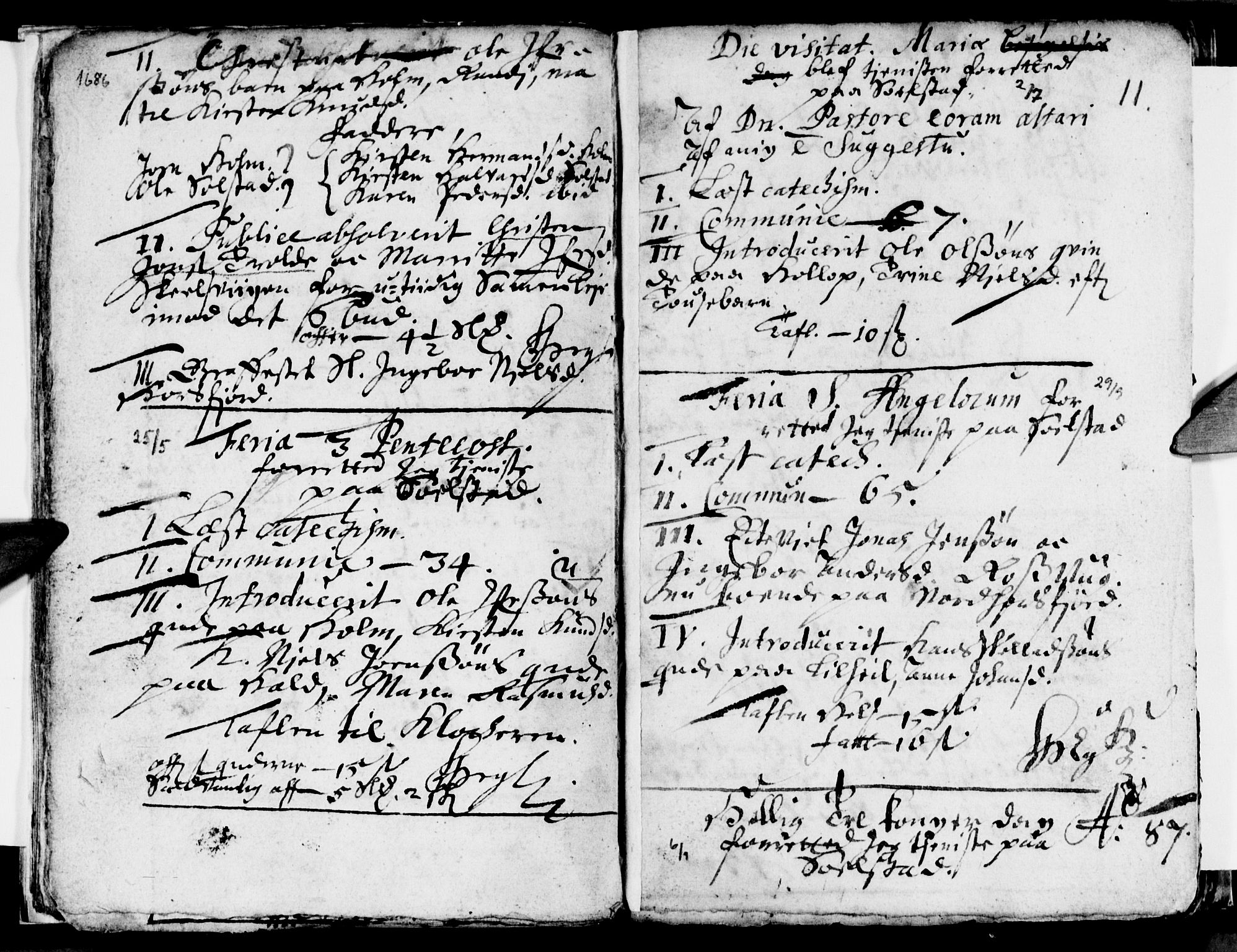 Ministerialprotokoller, klokkerbøker og fødselsregistre - Nordland, SAT/A-1459/811/L0164: Parish register (official) no. 811A01, 1677-1762, p. 11