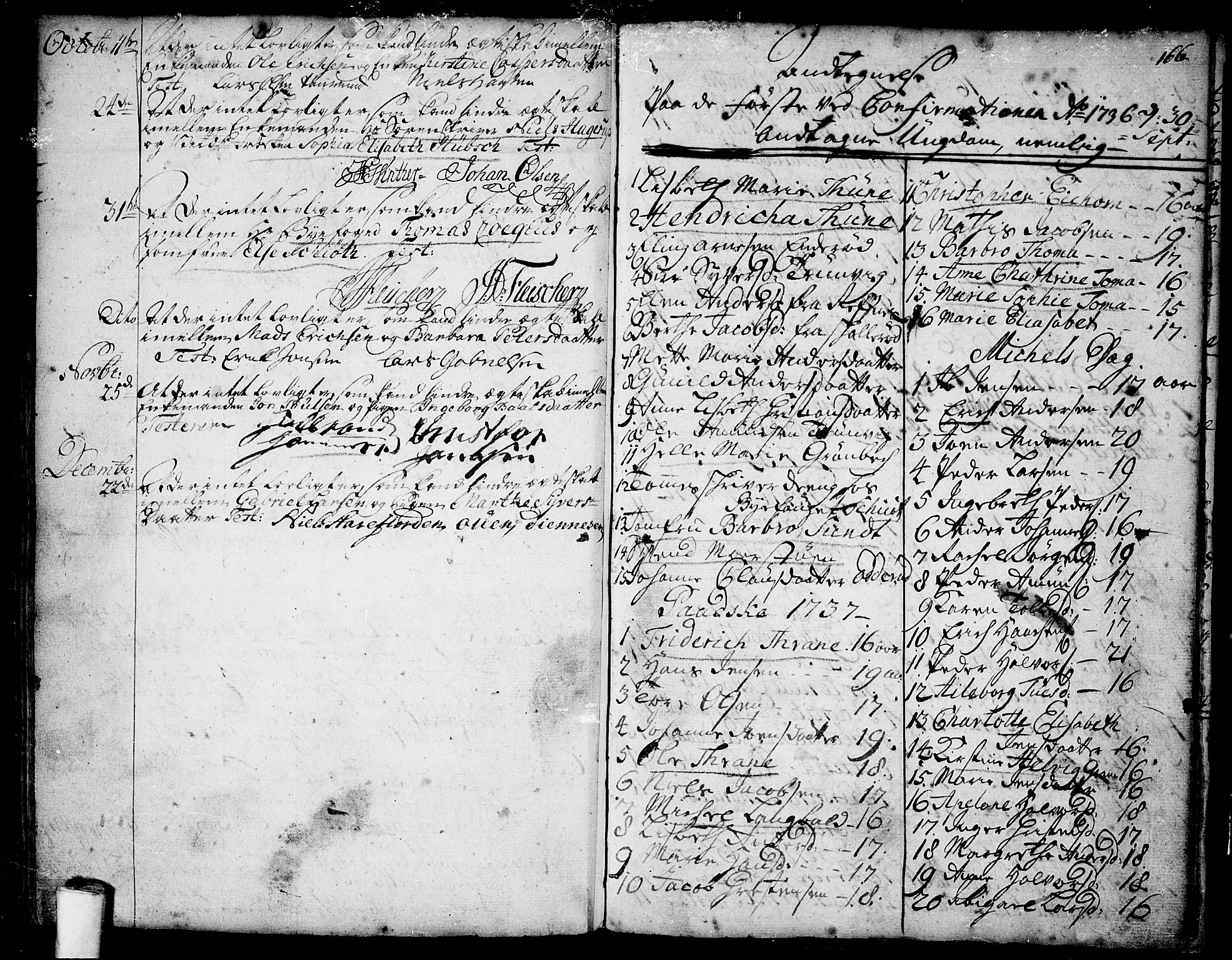 Moss prestekontor Kirkebøker, SAO/A-2003/F/Fa/L0001: Parish register (official) no. I 1, 1725-1752, p. 166