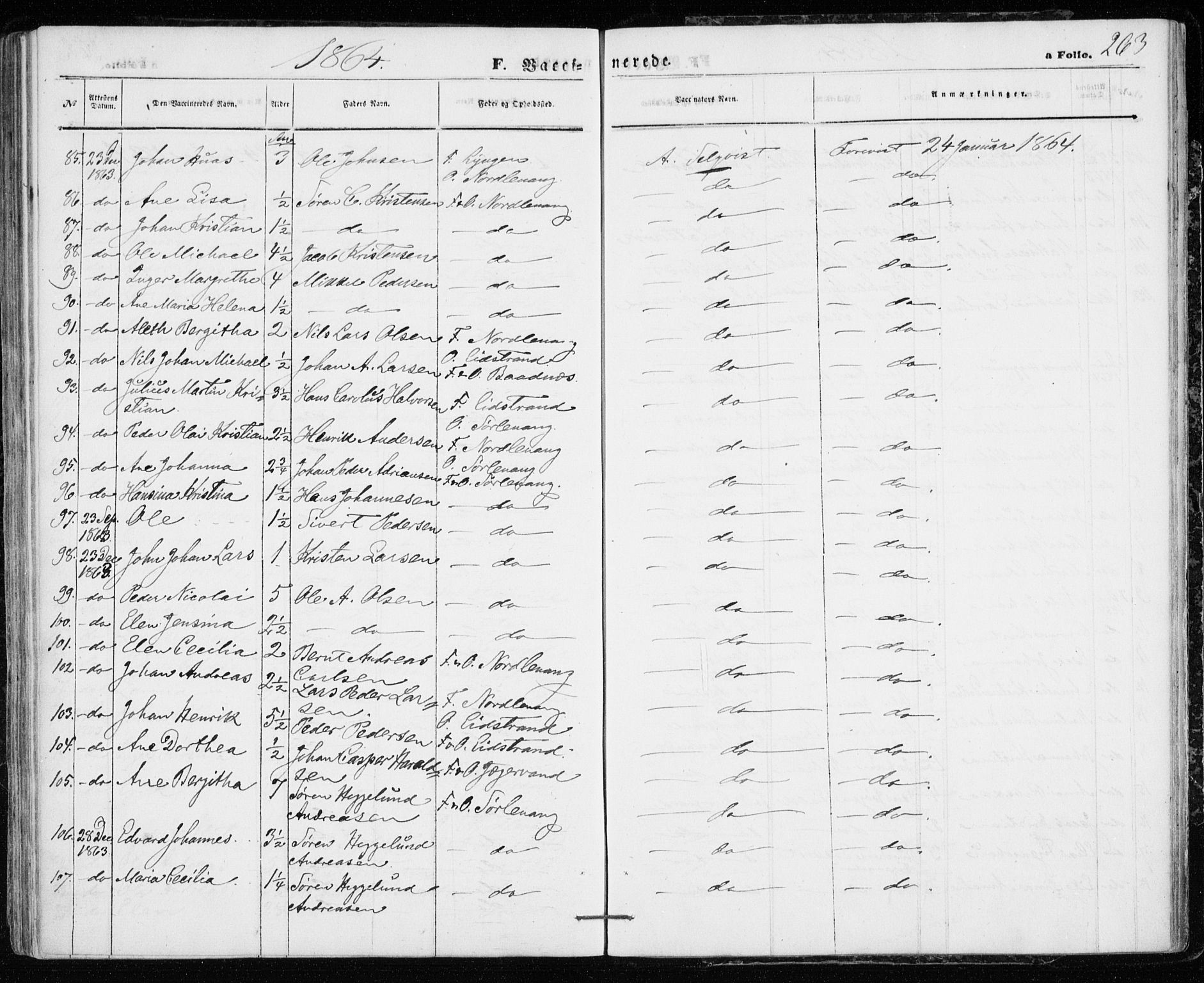 Karlsøy sokneprestembete, SATØ/S-1299/H/Ha/Haa/L0004kirke: Parish register (official) no. 4, 1861-1871, p. 263