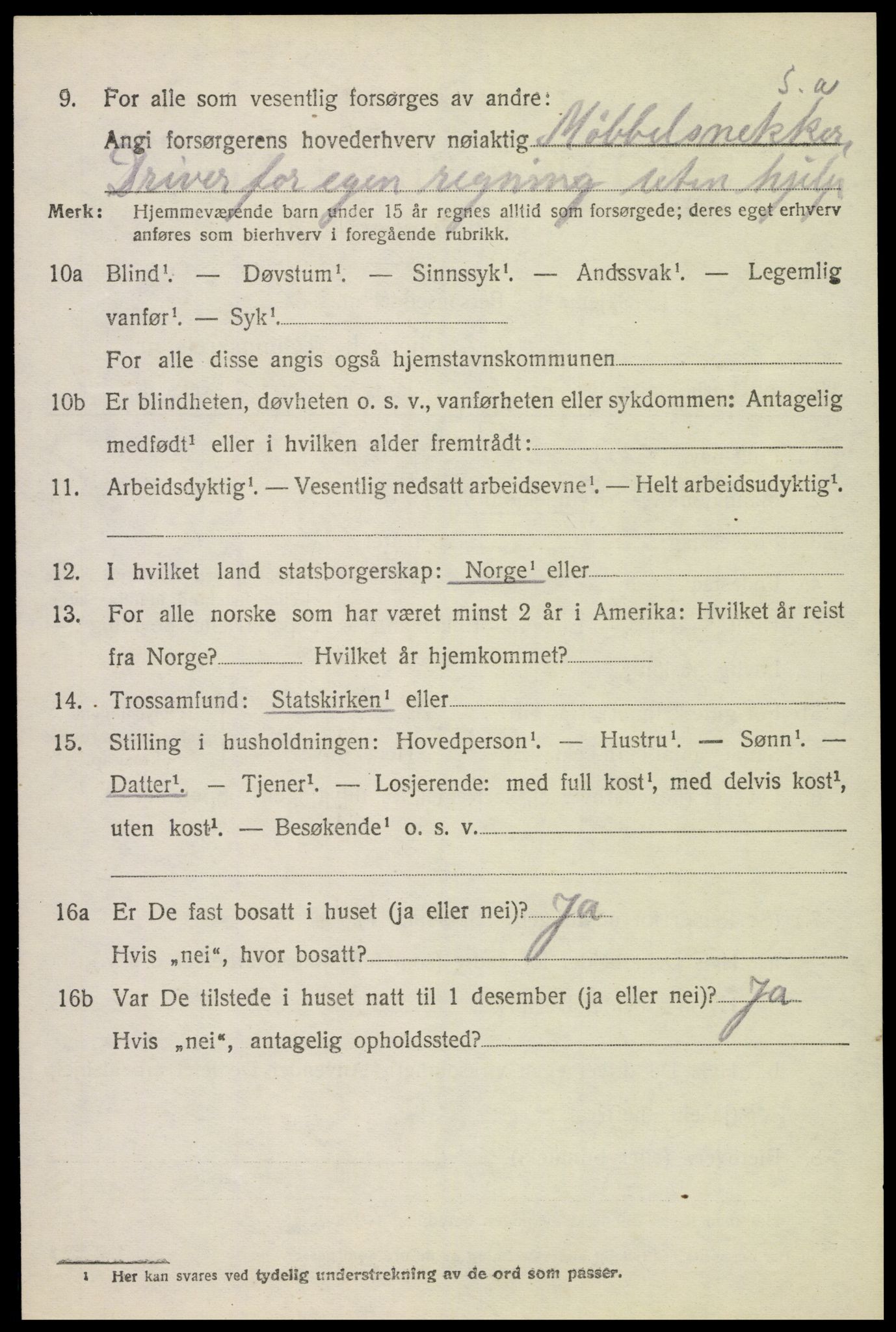 SAH, 1920 census for Furnes, 1920, p. 1818