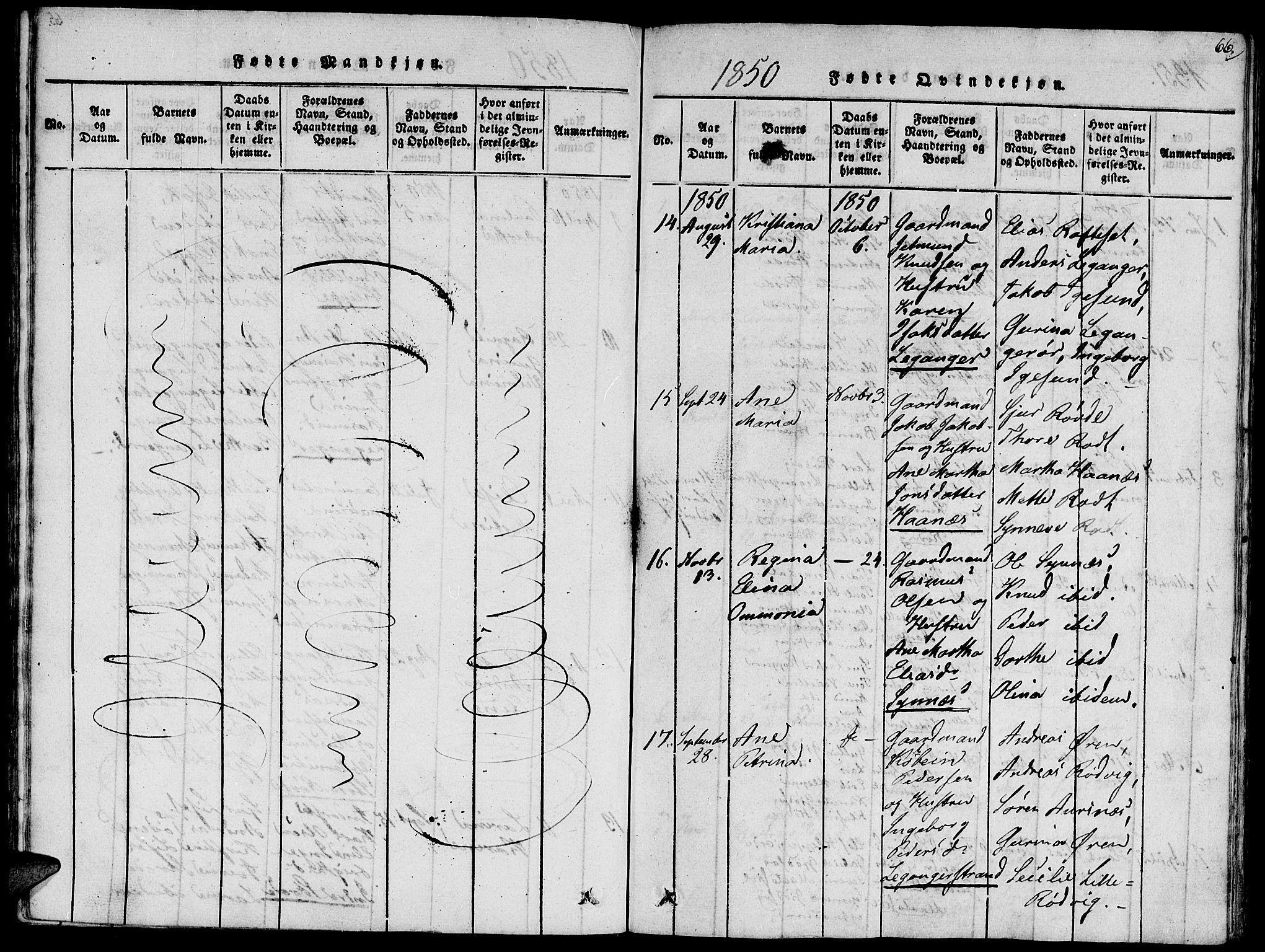 Ministerialprotokoller, klokkerbøker og fødselsregistre - Møre og Romsdal, SAT/A-1454/504/L0054: Parish register (official) no. 504A01, 1816-1861, p. 66