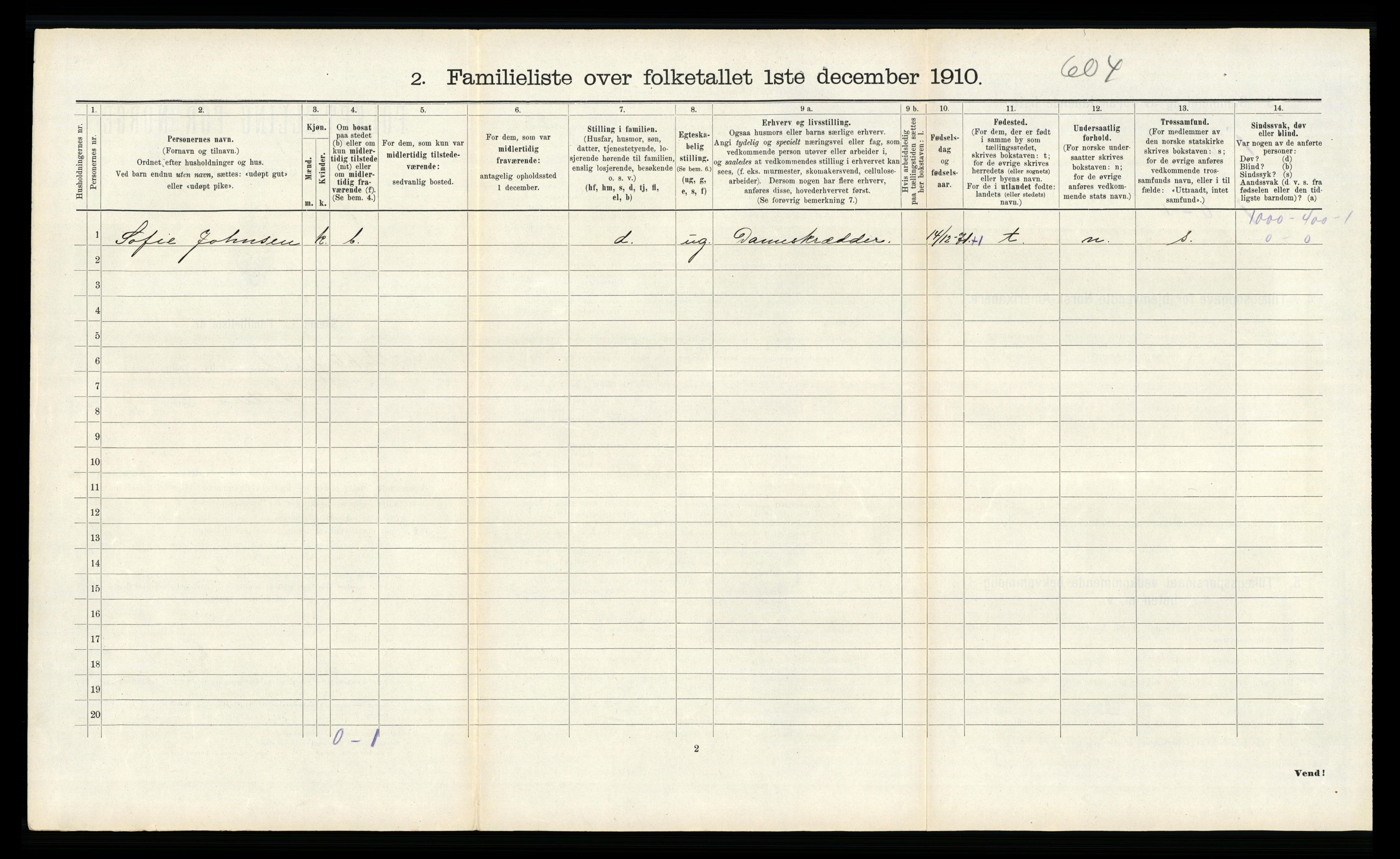 RA, 1910 census for Flekkefjord, 1910, p. 371