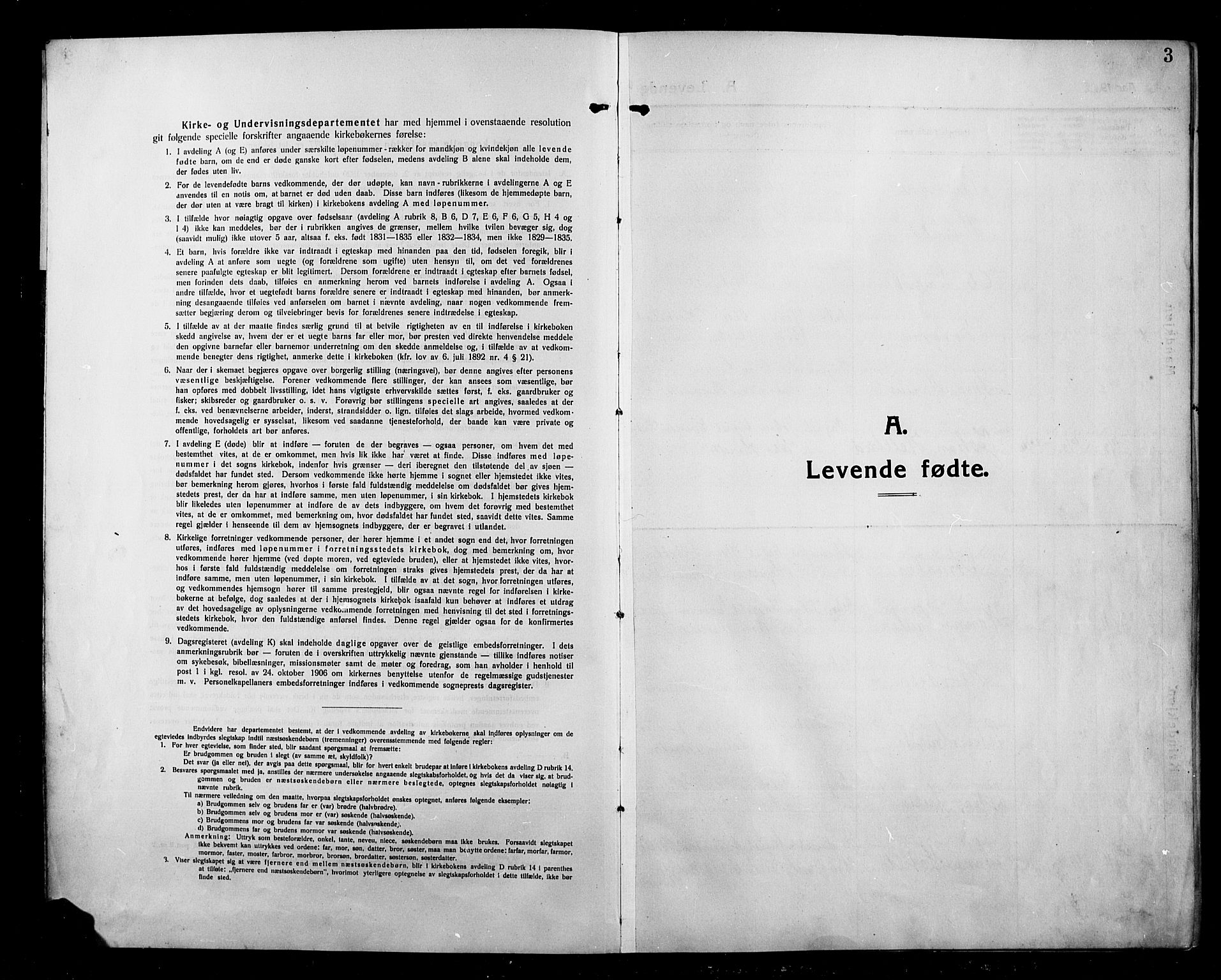 Kolbu prestekontor, SAH/PREST-110/H/Ha/Hab/L0001: Parish register (copy) no. 1, 1912-1925, p. 3
