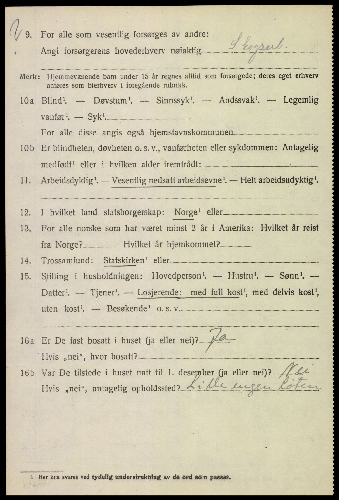 SAH, 1920 census for Løten, 1920, p. 8434