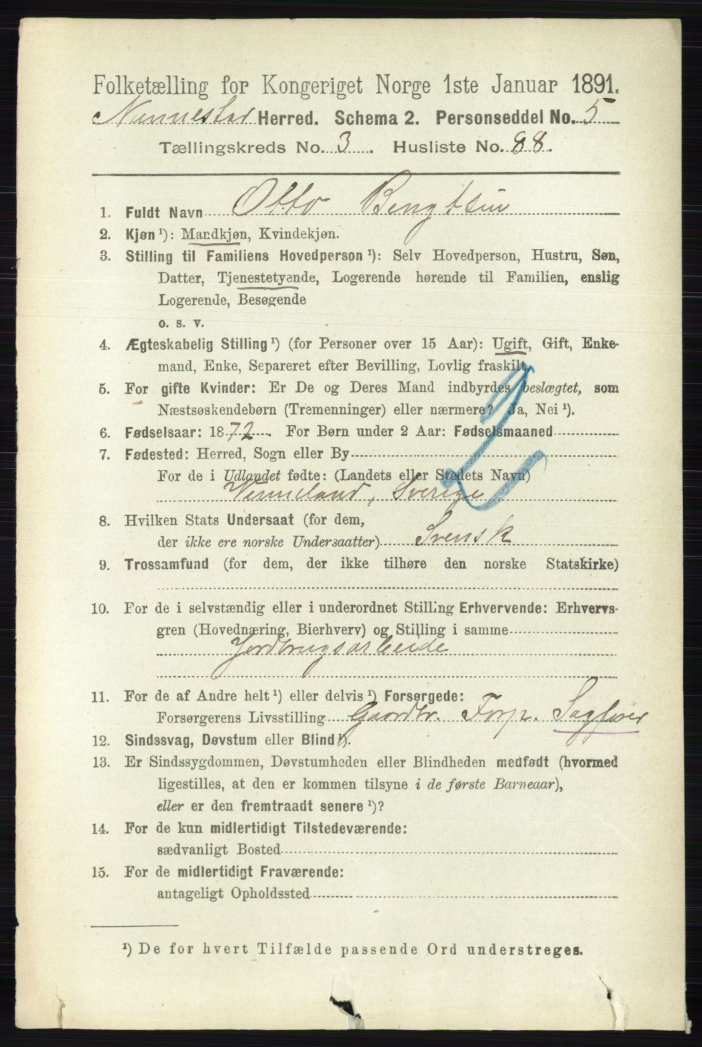 RA, 1891 census for 0238 Nannestad, 1891, p. 1975