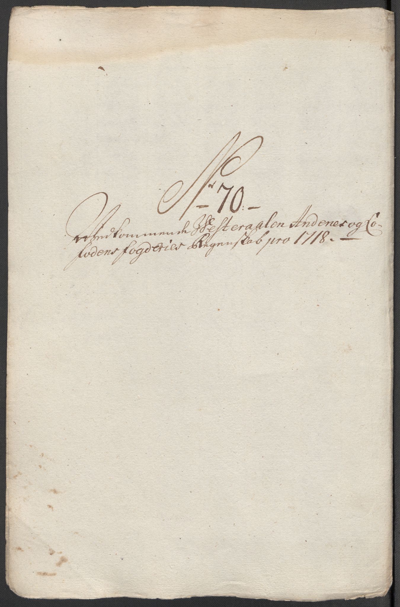 Rentekammeret inntil 1814, Reviderte regnskaper, Fogderegnskap, AV/RA-EA-4092/R67/L4684: Fogderegnskap Vesterålen, Andenes og Lofoten, 1718, p. 362