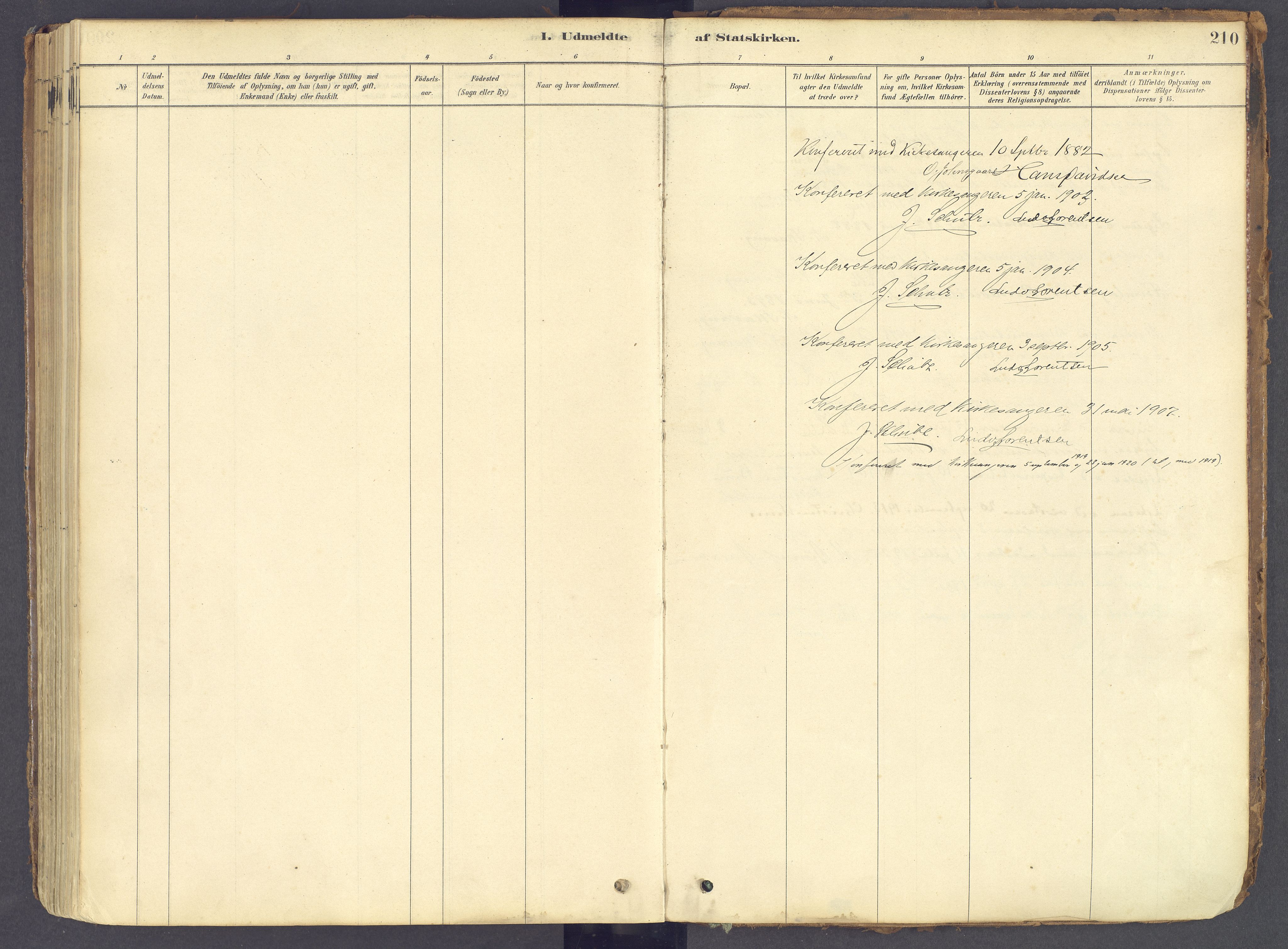 Tolga prestekontor, SAH/PREST-062/K/L0011: Parish register (official) no. 11, 1877-1920, p. 210