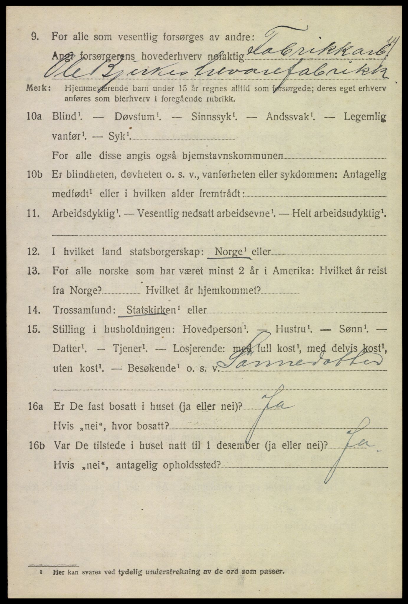 SAH, 1920 census for Grue, 1920, p. 6942