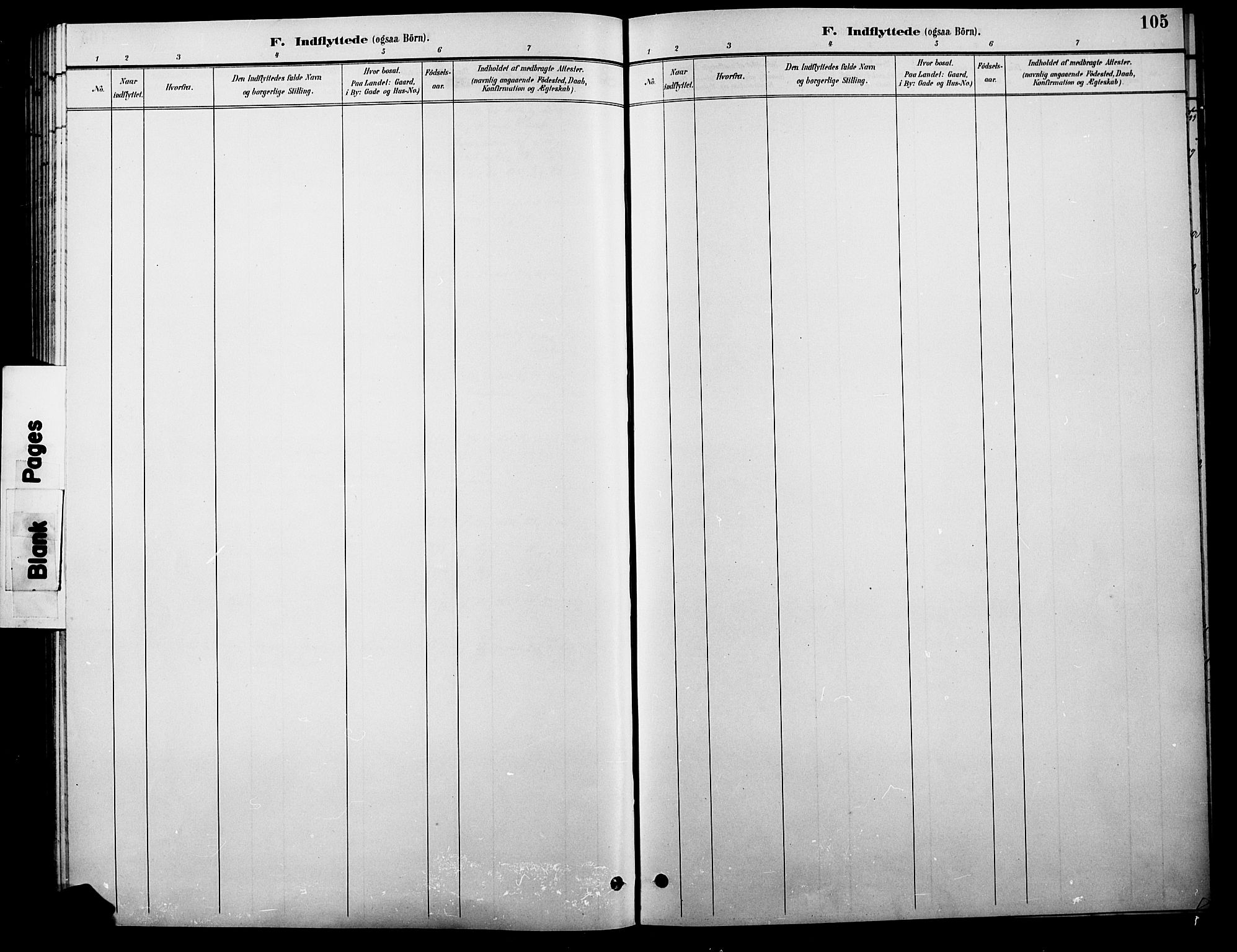 Tolga prestekontor, AV/SAH-PREST-062/L/L0010: Parish register (copy) no. 10, 1894-1918, p. 105