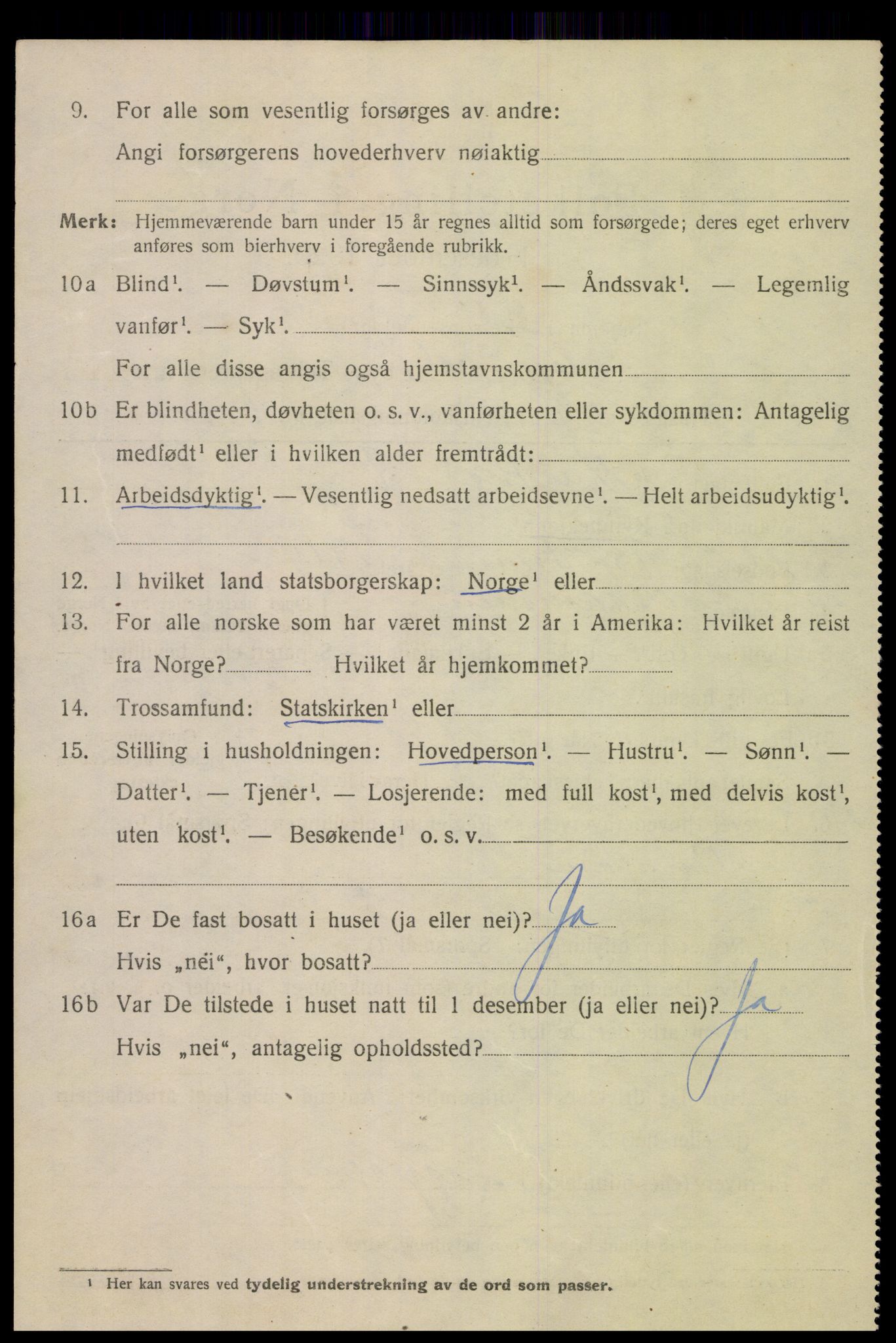 SAK, 1920 census for Mandal, 1920, p. 9138