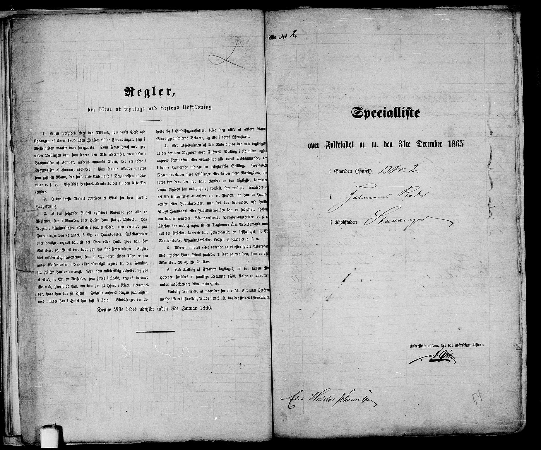 RA, 1865 census for Stavanger, 1865, p. 25