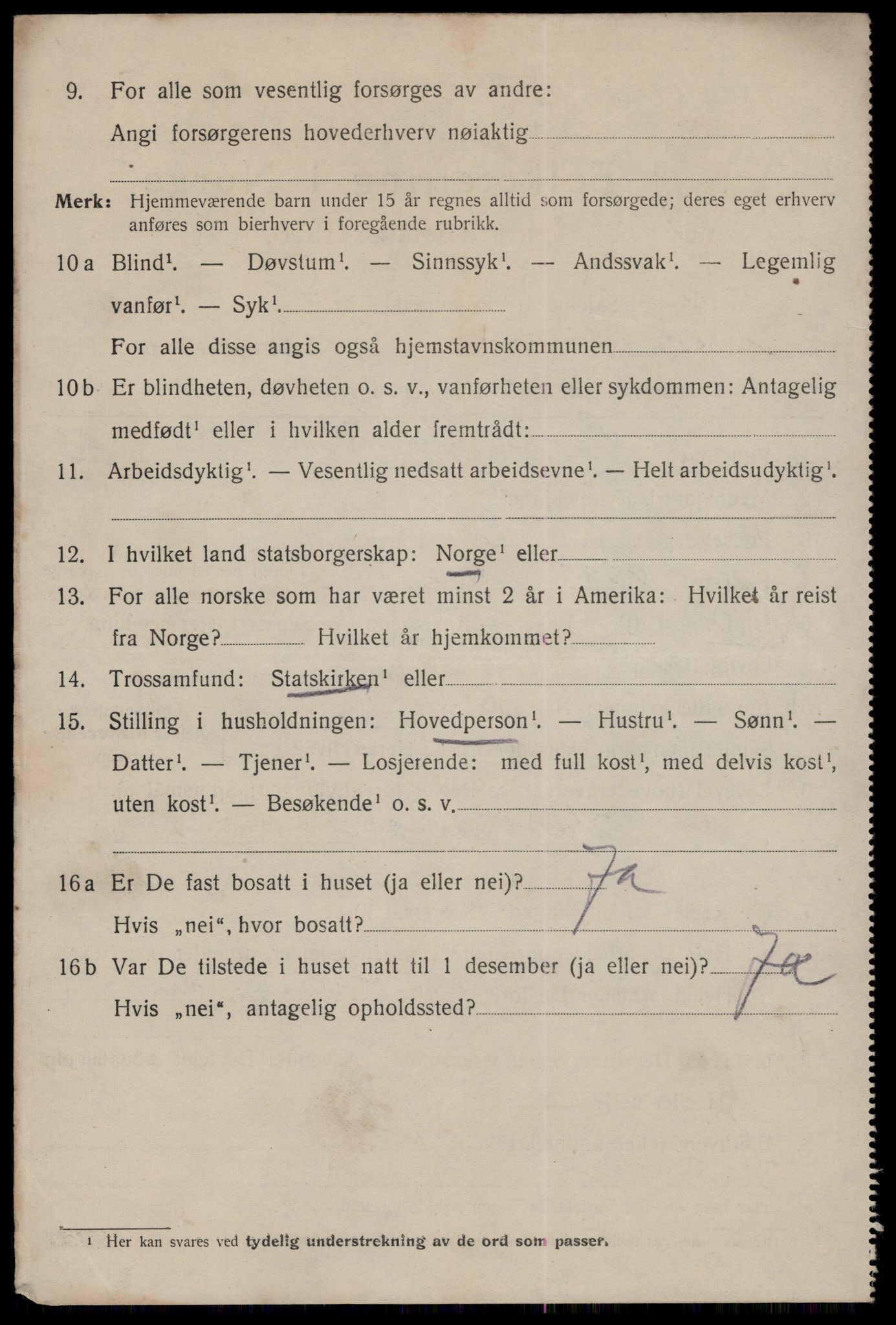 SAST, 1920 census for Egersund town, 1920, p. 4939