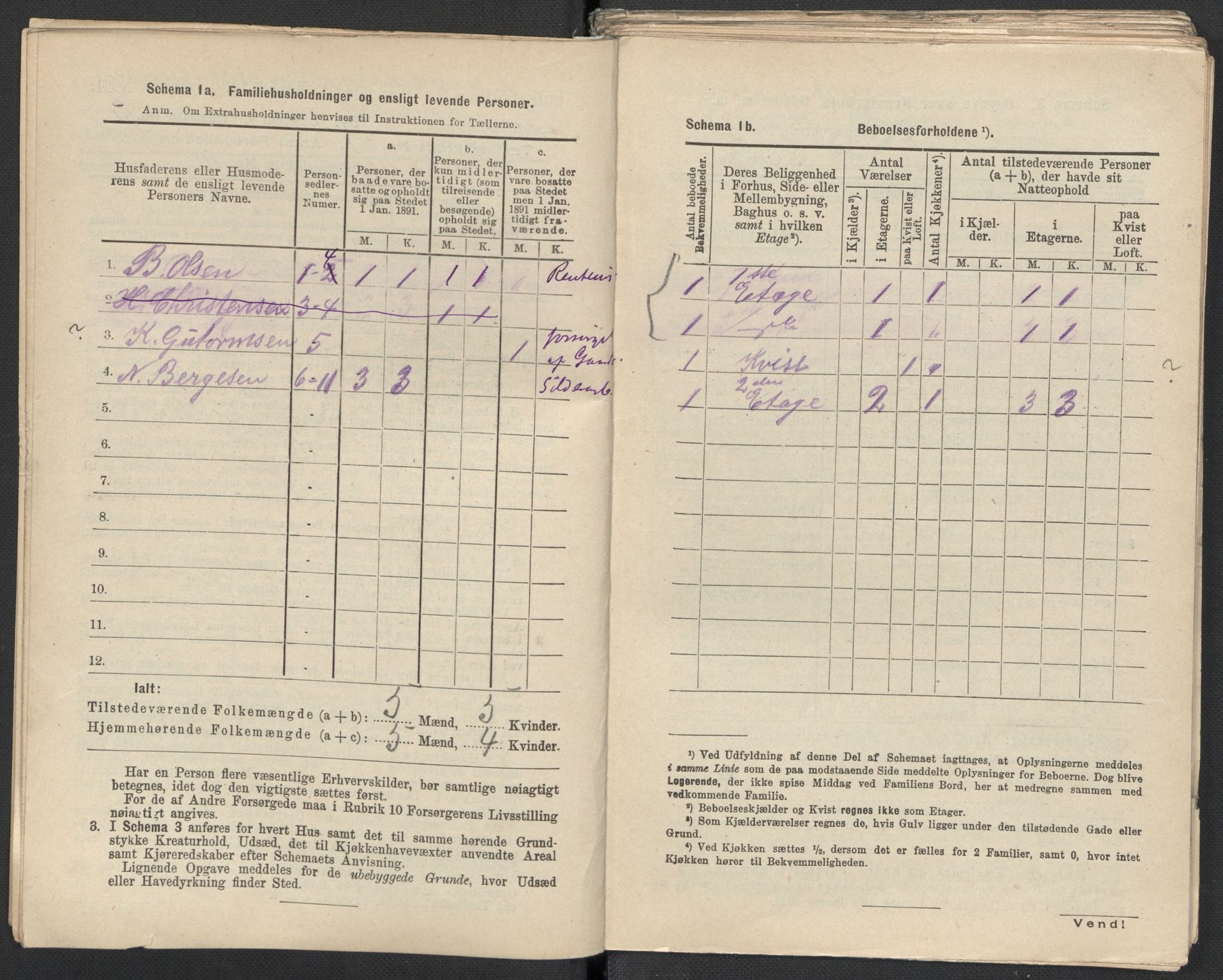 RA, 1891 Census for 1301 Bergen, 1891, p. 4291