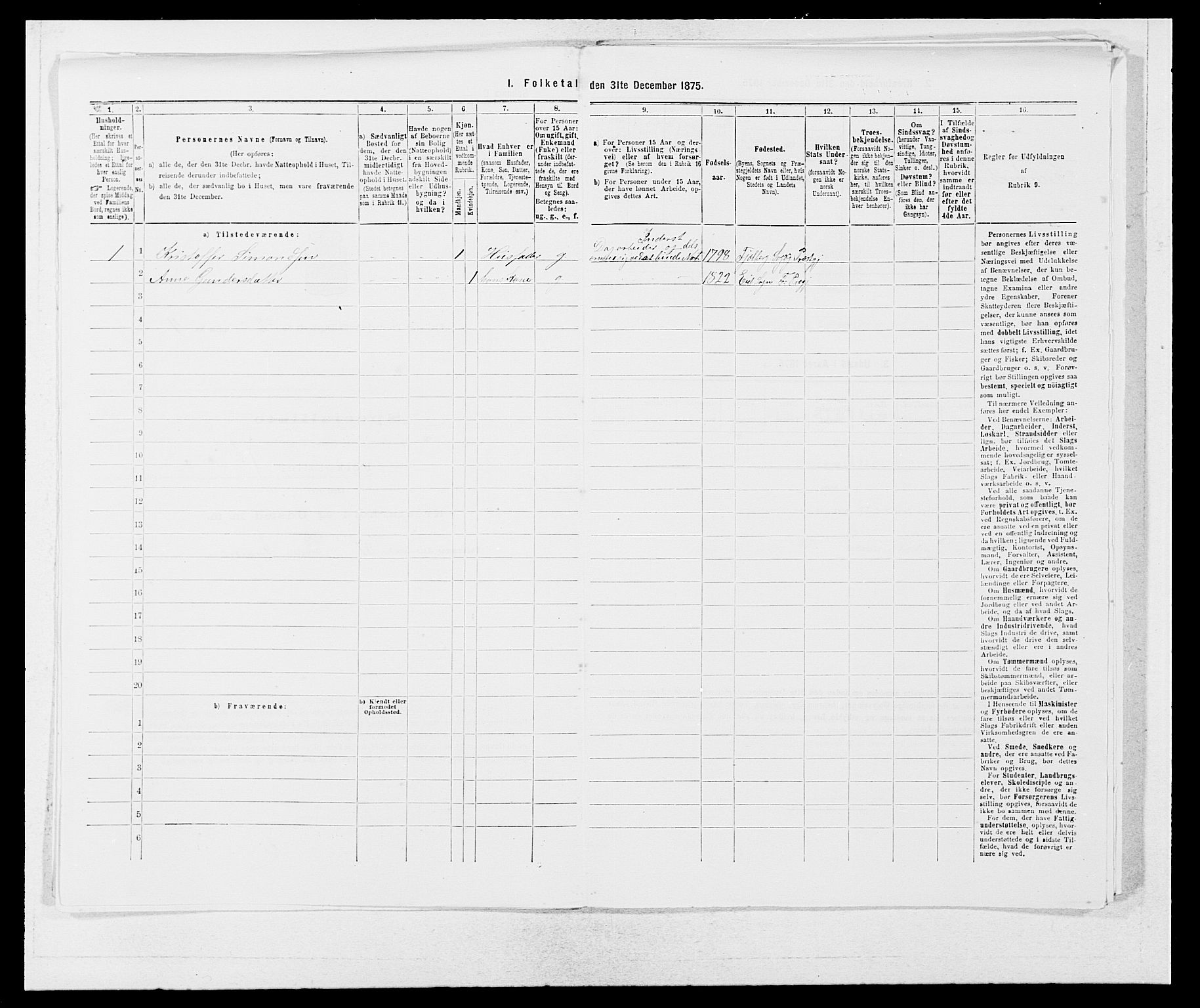 SAB, 1875 census for 1213P Fjelberg, 1875, p. 1185