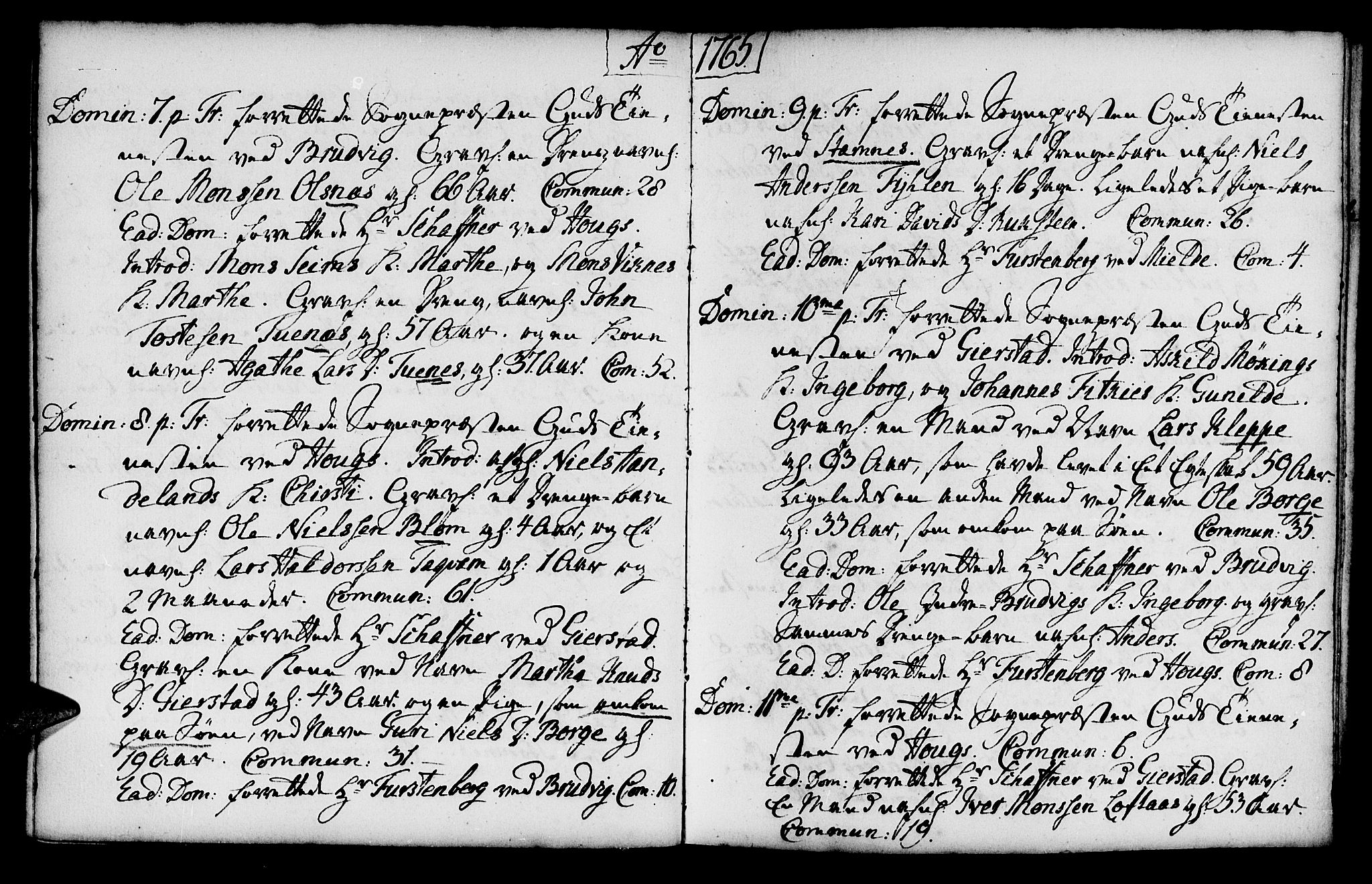 Haus sokneprestembete, SAB/A-75601/H/Haa: Parish register (official) no. A 7, 1748-1766, p. 170
