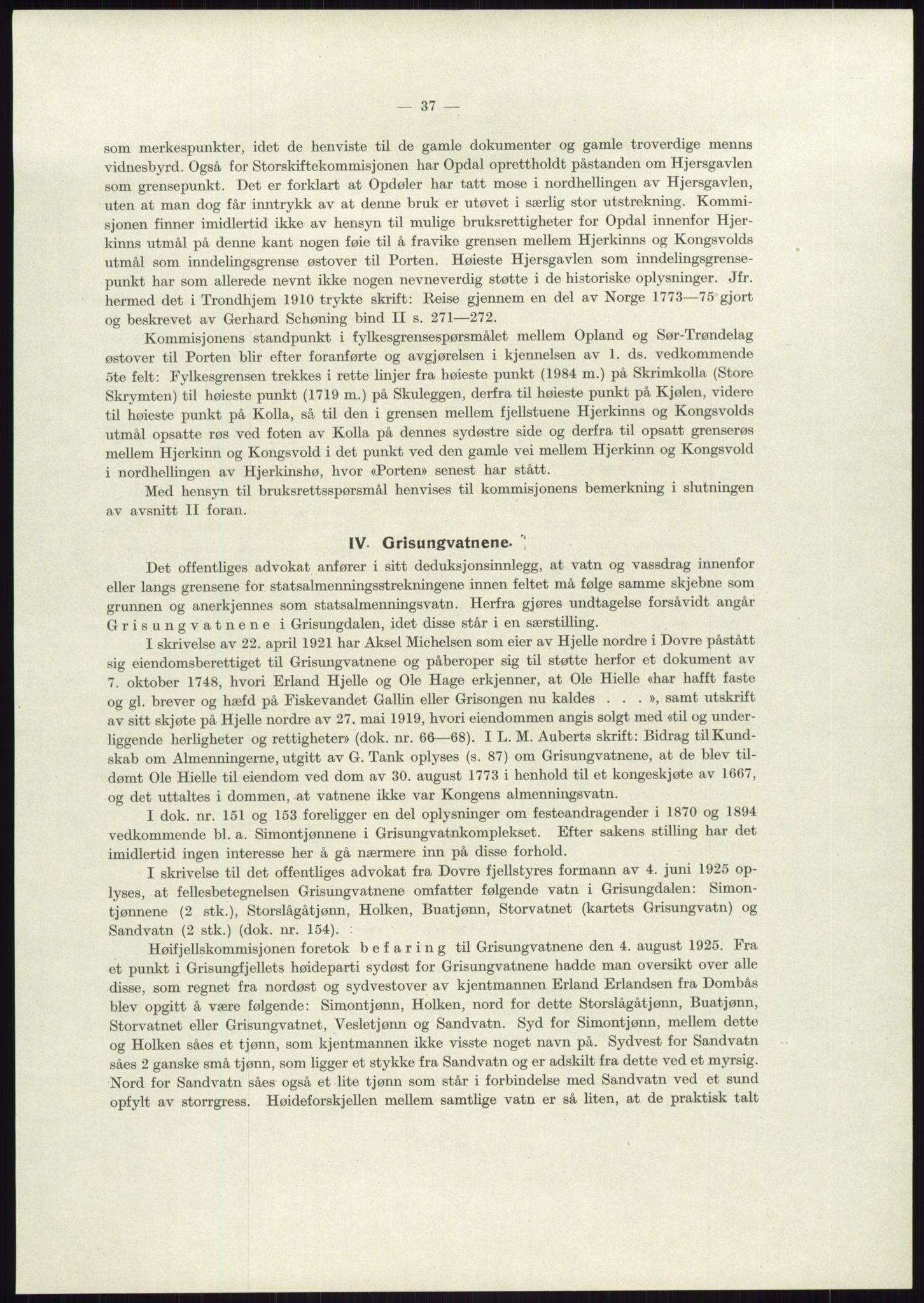 Høyfjellskommisjonen, RA/S-1546/X/Xa/L0001: Nr. 1-33, 1909-1953, p. 3711