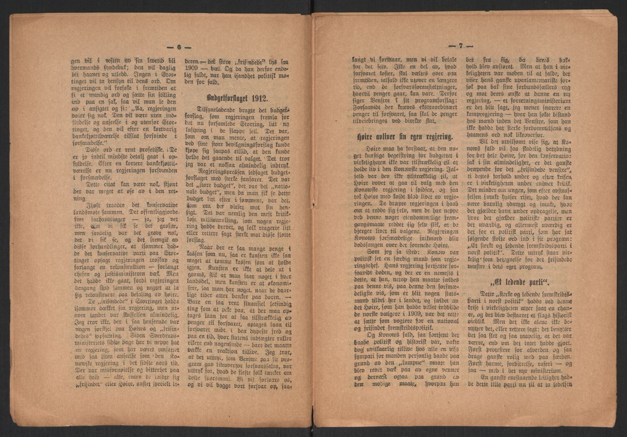 Venstres Hovedorganisasjon, RA/PA-0876/X/L0001: De eldste skrifter, 1860-1936, p. 857