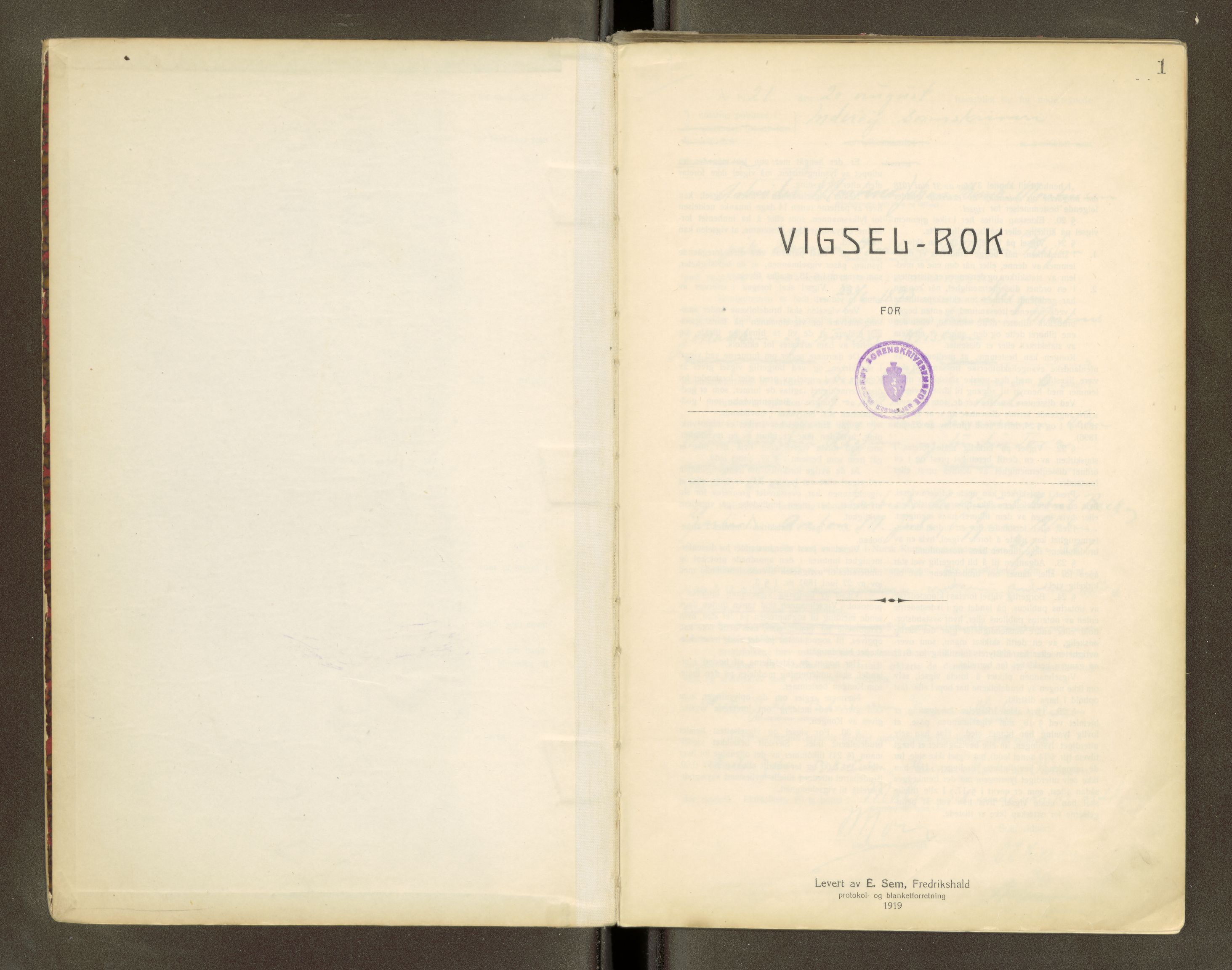 Inderøy sorenskriveri, SAT/A-4147/1/6/6D/L0001: Vigselbok, 1921-1942, p. 1