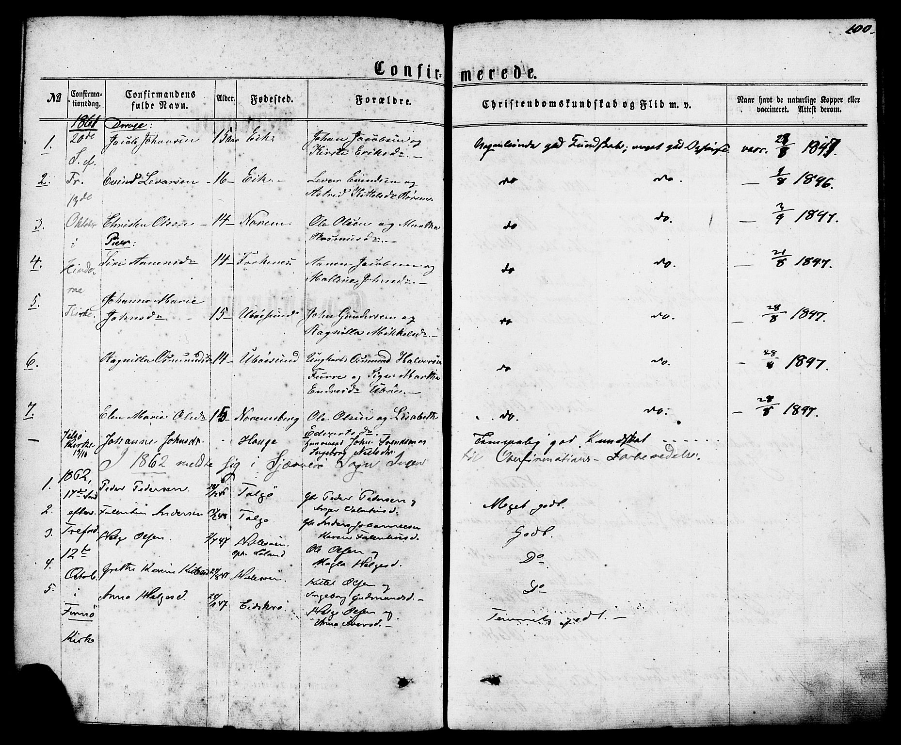 Nedstrand sokneprestkontor, AV/SAST-A-101841/01/IV: Parish register (official) no. A 10, 1861-1887, p. 100