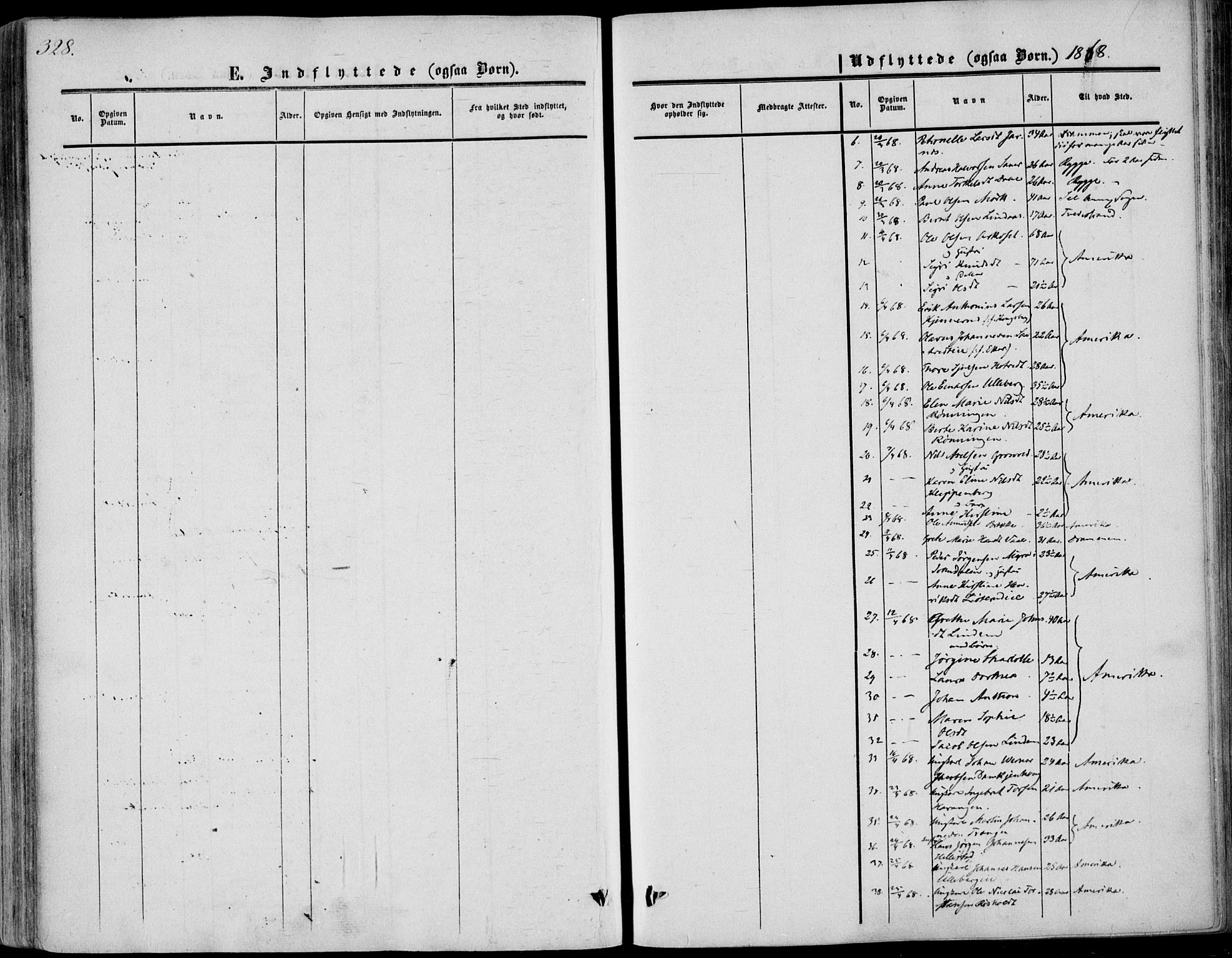 Sandsvær kirkebøker, AV/SAKO-A-244/F/Fa/L0006: Parish register (official) no. I 6, 1857-1868, p. 328