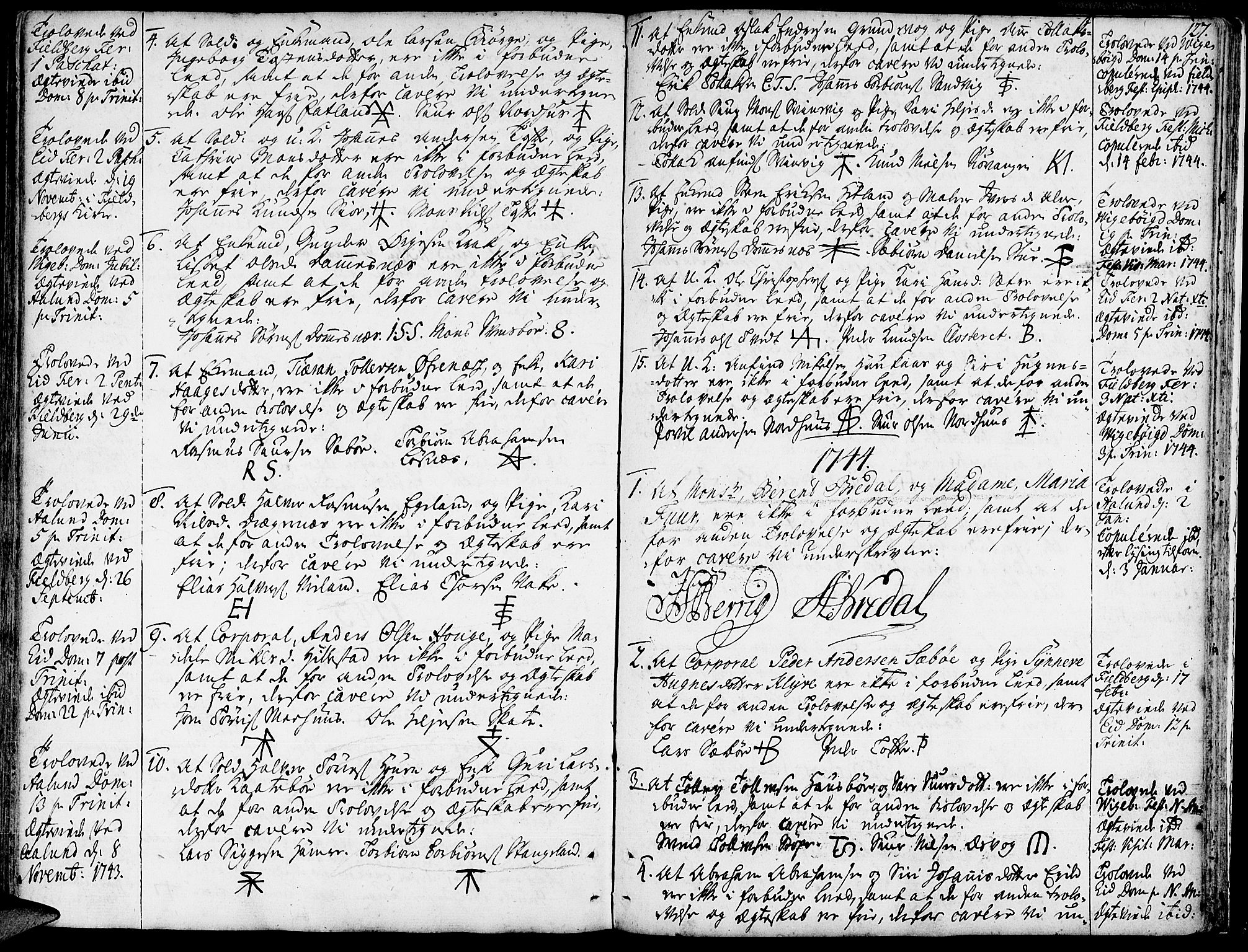 Fjelberg sokneprestembete, SAB/A-75201/H/Haa: Parish register (official) no. A 1, 1739-1759, p. 127
