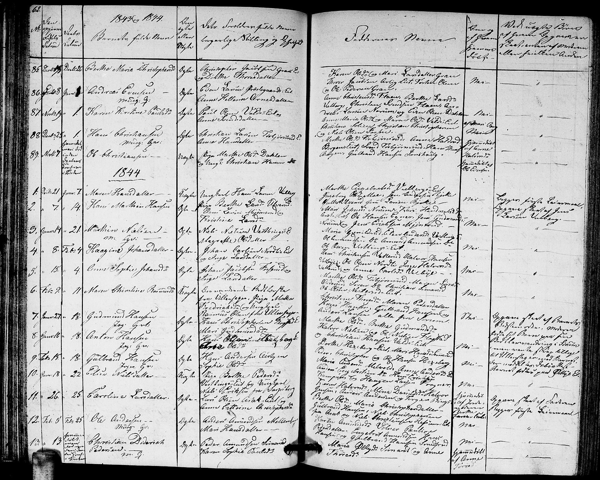 Sørum prestekontor Kirkebøker, AV/SAO-A-10303/G/Ga/L0002: Parish register (copy) no. I 2, 1829-1845, p. 62