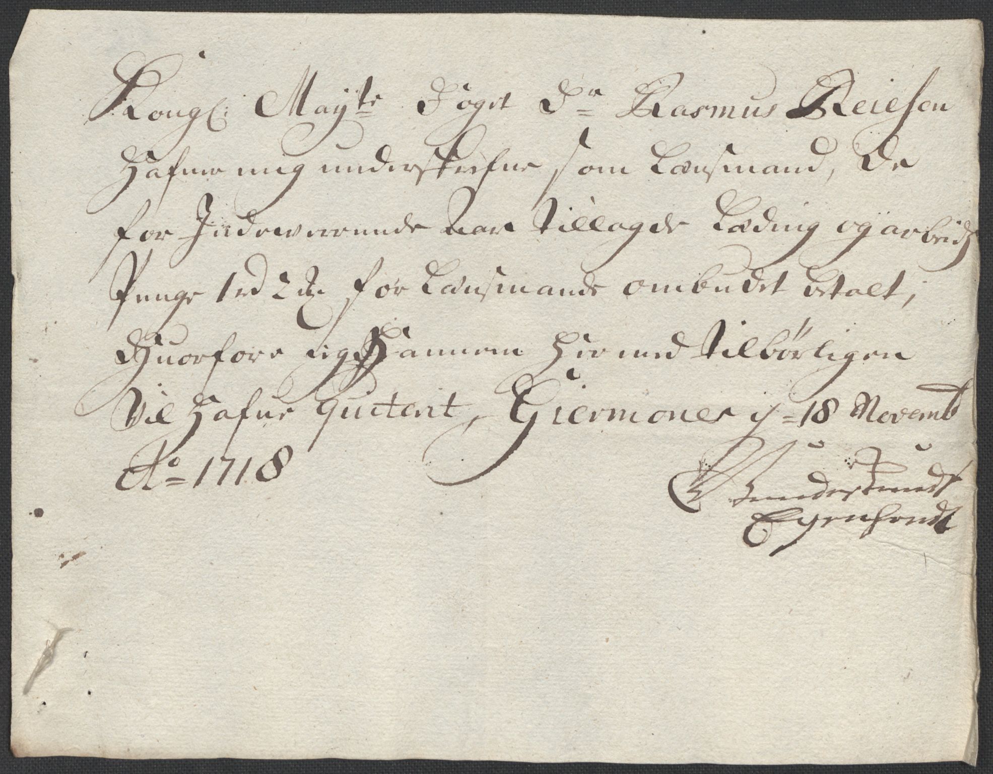 Rentekammeret inntil 1814, Reviderte regnskaper, Fogderegnskap, AV/RA-EA-4092/R40/L2453: Fogderegnskap Råbyggelag, 1718-1719, p. 121