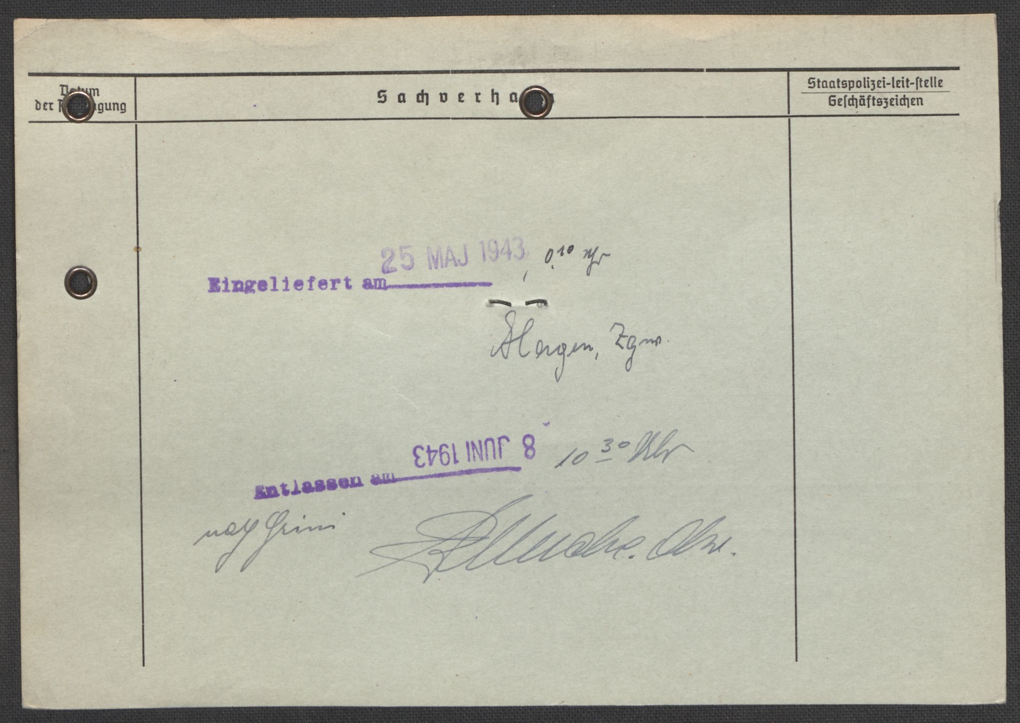 Befehlshaber der Sicherheitspolizei und des SD, AV/RA-RAFA-5969/E/Ea/Eaa/L0002: Register over norske fanger i Møllergata 19: Bj-Eng, 1940-1945, p. 1342