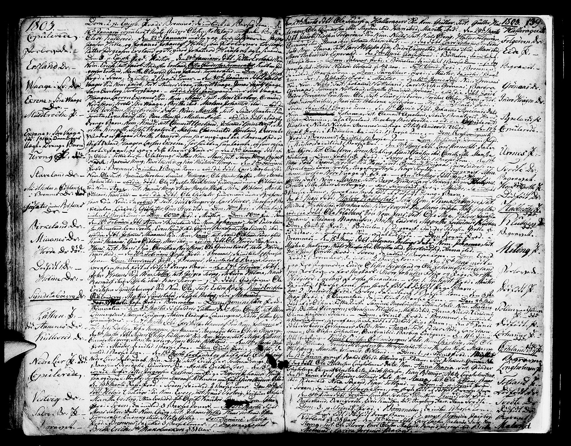 Finnås sokneprestembete, AV/SAB-A-99925/H/Ha/Haa/Haaa/L0003: Parish register (official) no. A 3, 1765-1803, p. 139