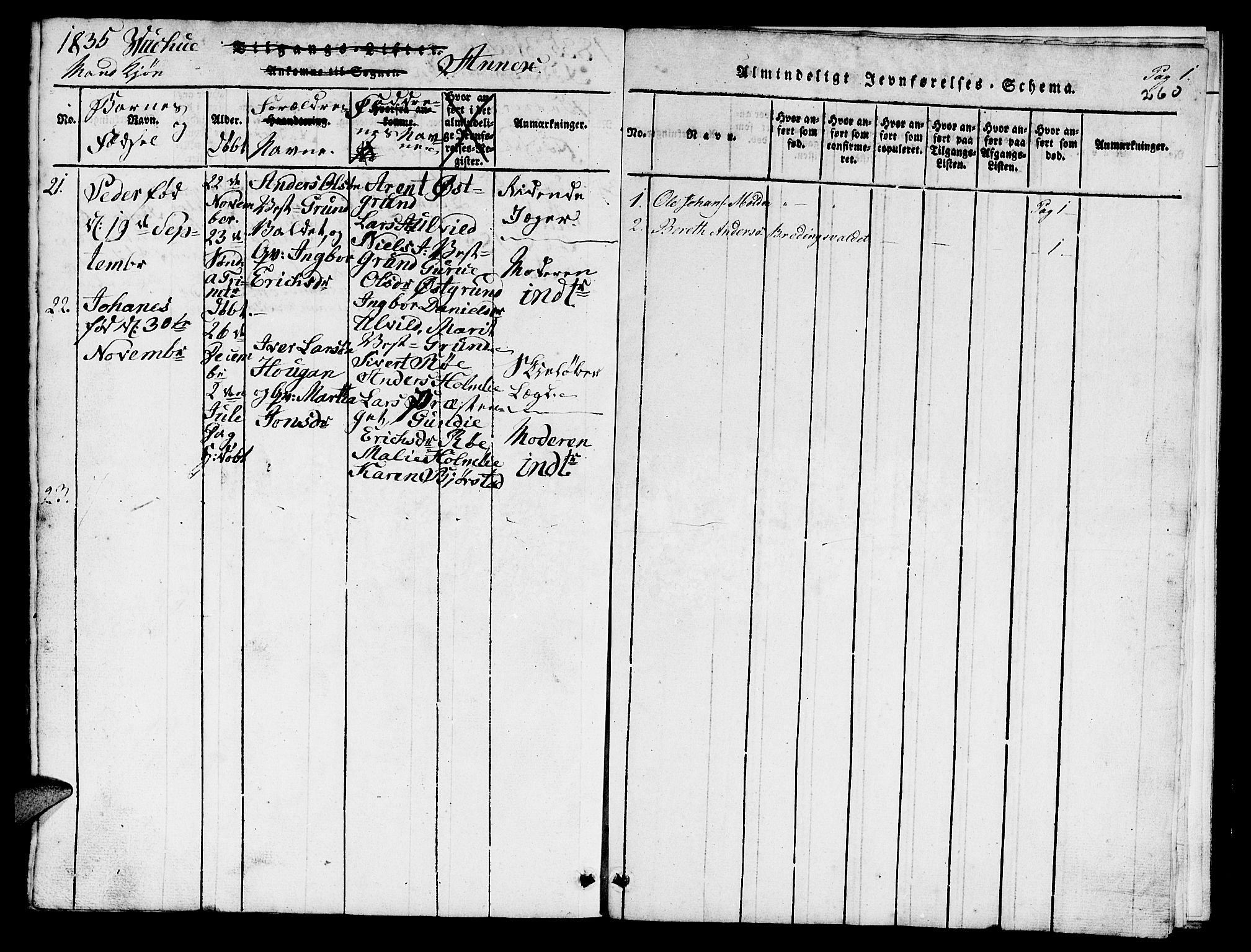 Ministerialprotokoller, klokkerbøker og fødselsregistre - Nord-Trøndelag, SAT/A-1458/724/L0265: Parish register (copy) no. 724C01, 1816-1845, p. 260