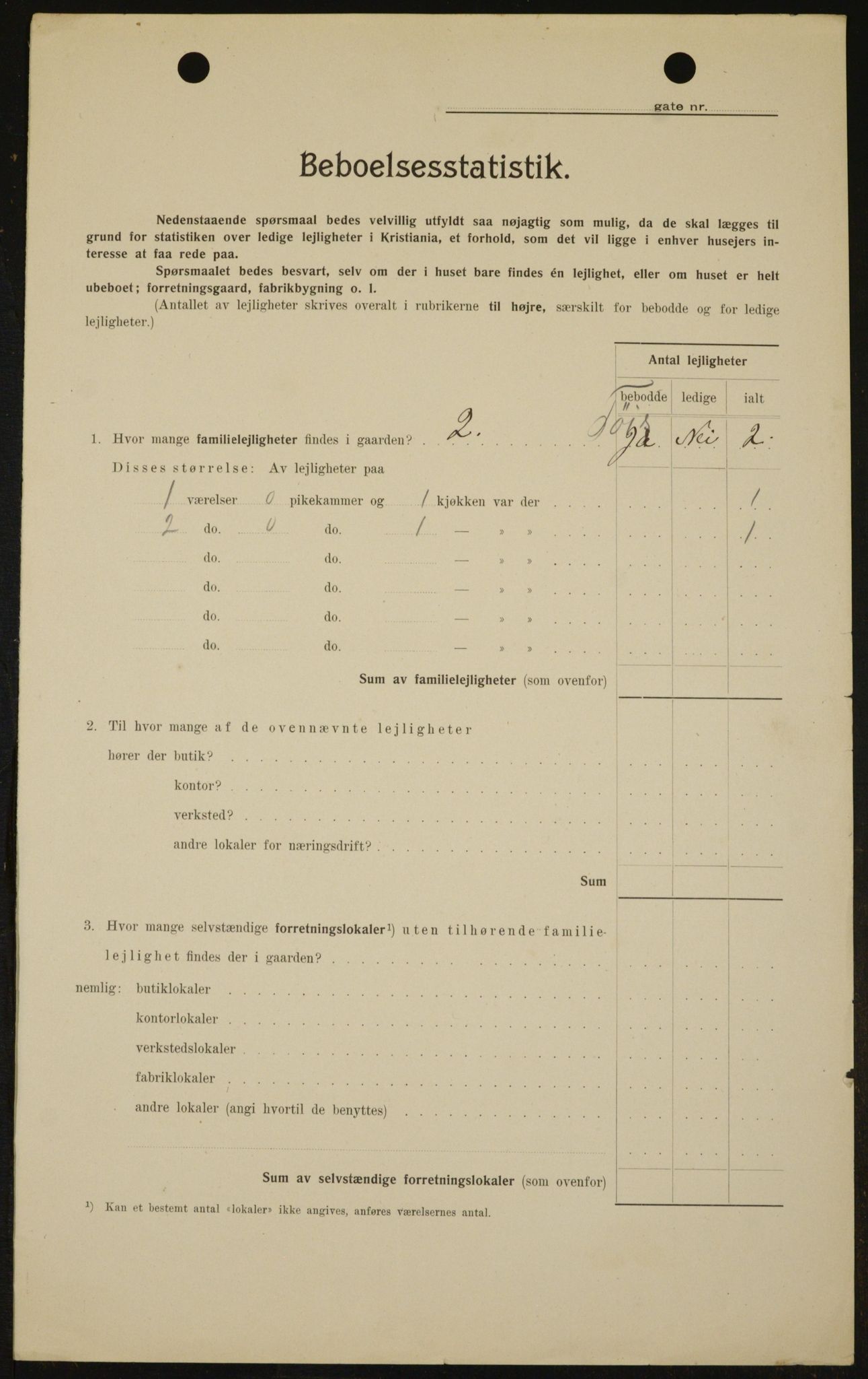 OBA, Municipal Census 1909 for Kristiania, 1909, p. 114535