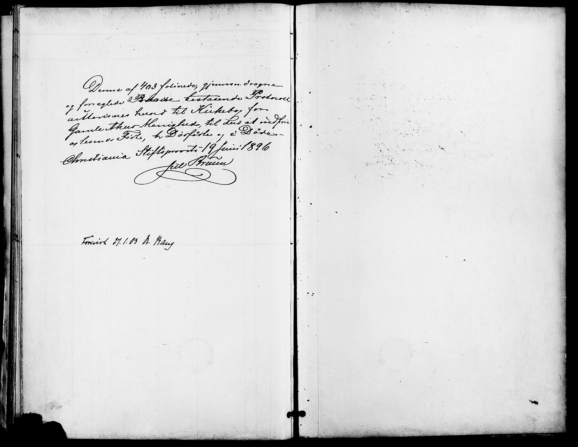 Gamle Aker prestekontor Kirkebøker, SAO/A-10617a/F/L0011: Parish register (official) no. 11, 1896-1901