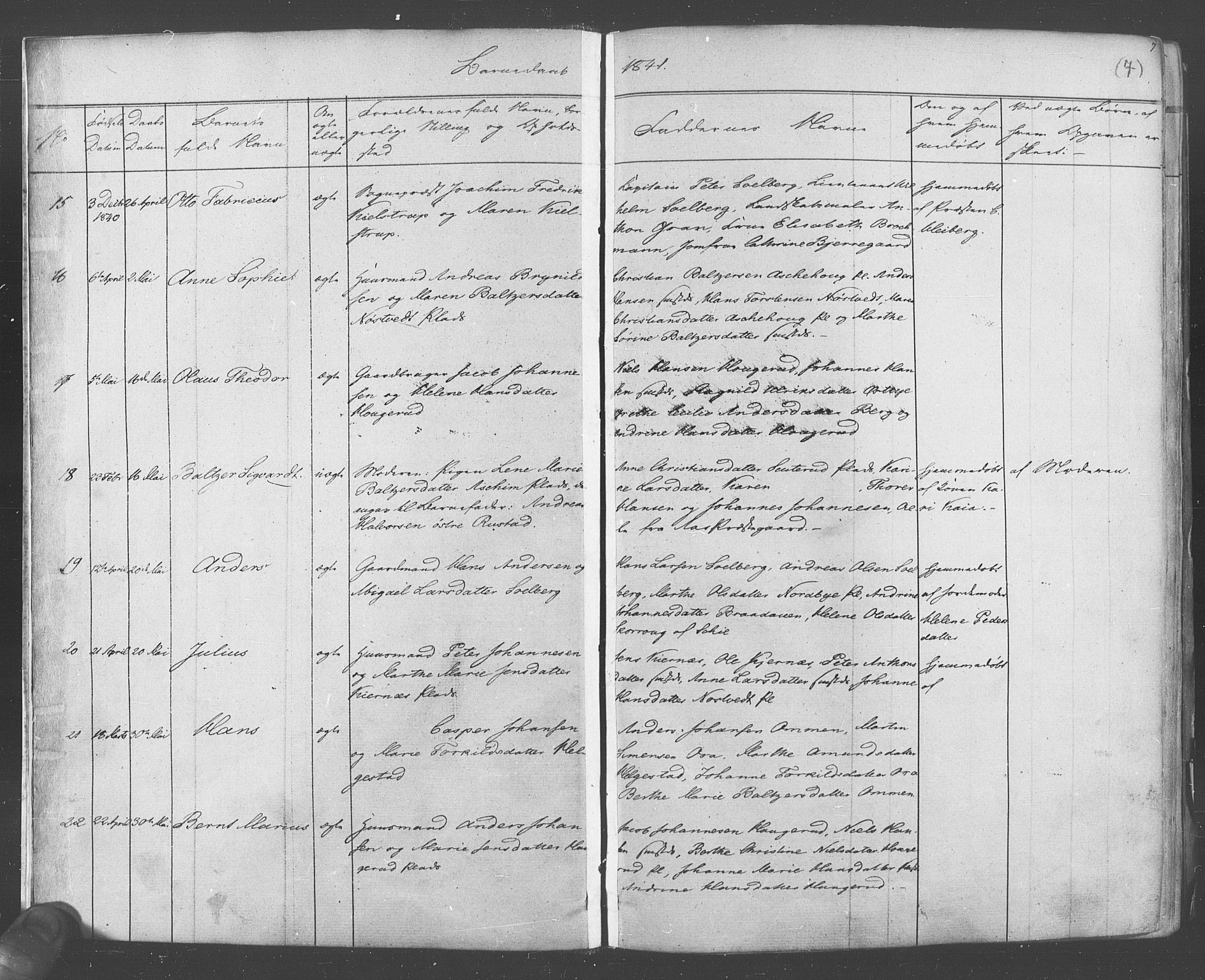 Ås prestekontor Kirkebøker, SAO/A-10894/F/Fa/L0006: Parish register (official) no. I 6, 1841-1853, p. 6-7