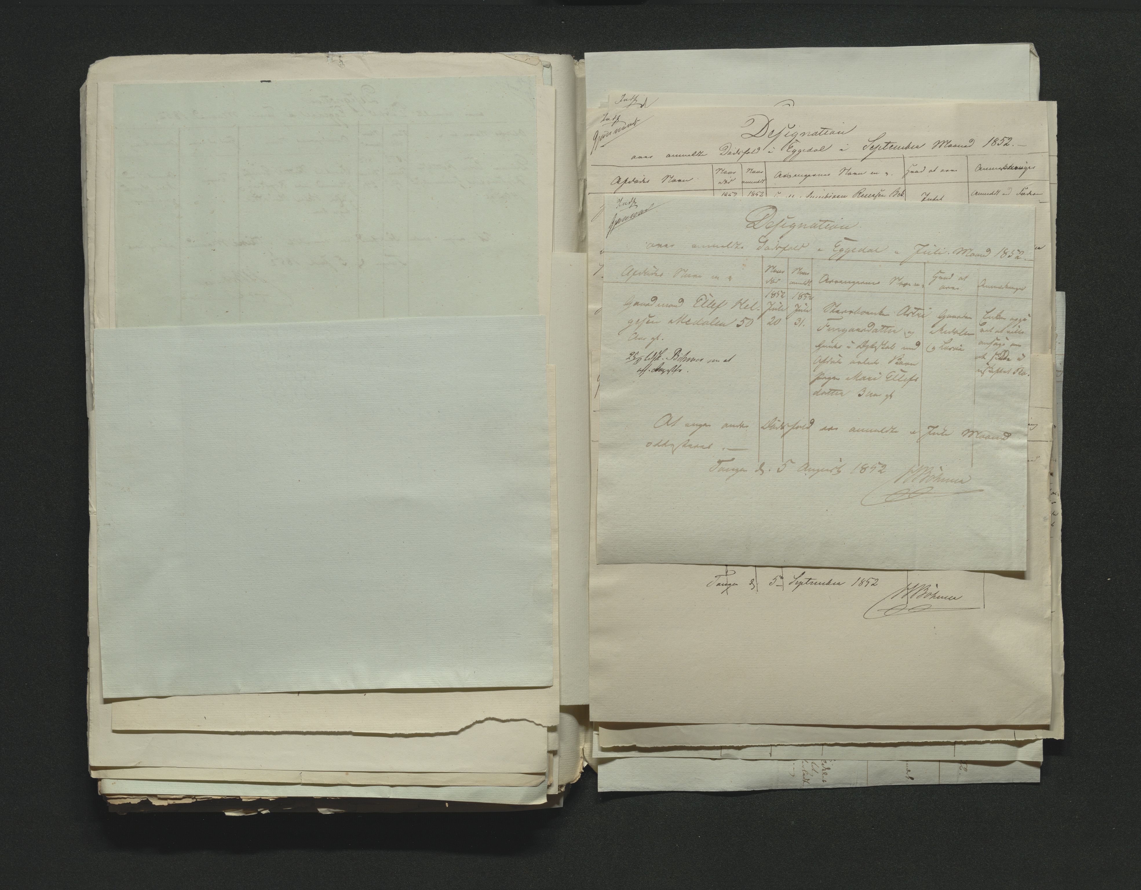 Eiker, Modum og Sigdal sorenskriveri, AV/SAKO-A-123/H/Ha/Hab/L0008: Dødsfallsmeldinger, 1850-1853