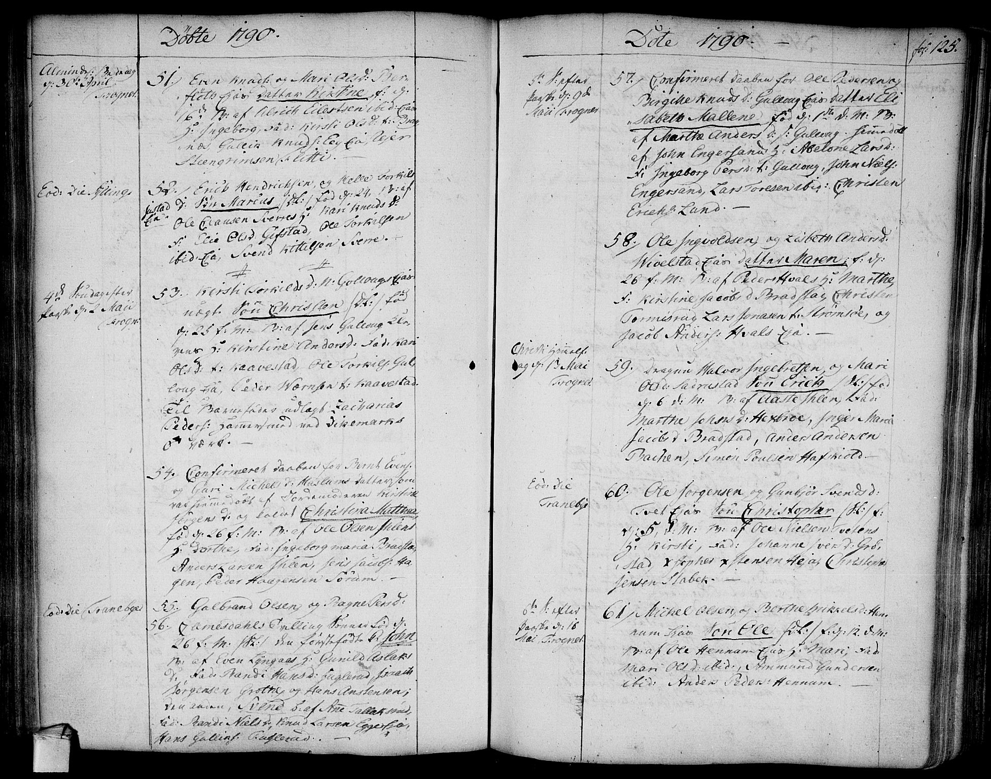 Lier kirkebøker, AV/SAKO-A-230/F/Fa/L0006: Parish register (official) no. I 6, 1777-1794, p. 125