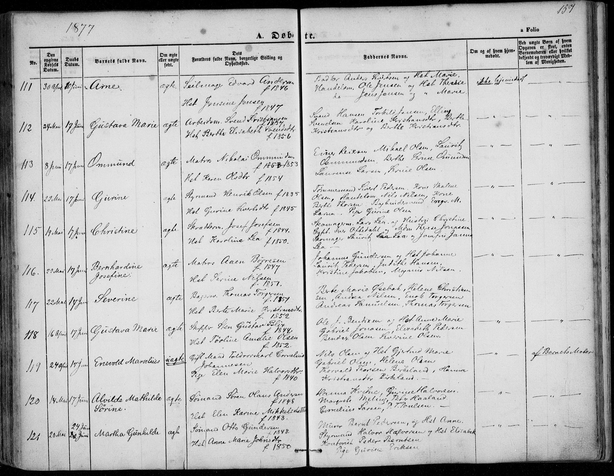 Domkirken sokneprestkontor, SAST/A-101812/001/30/30BA/L0022: Parish register (official) no. A 21, 1868-1877, p. 157