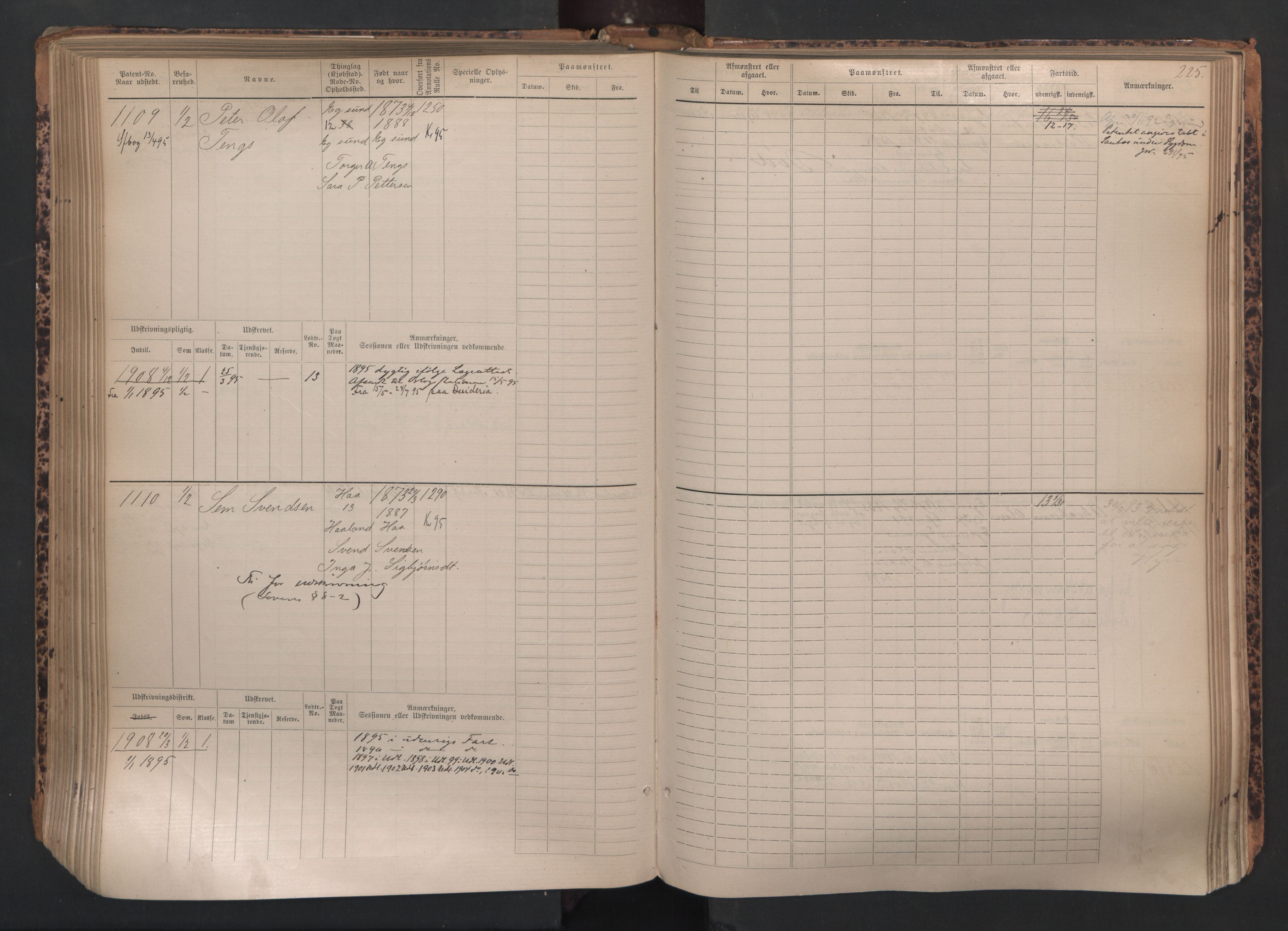 Egersund mønstringskrets, SAK/2031-0019/F/Fb/L0002: Hovedrulle nr 667-1330, O-4, 1880-1940, p. 226