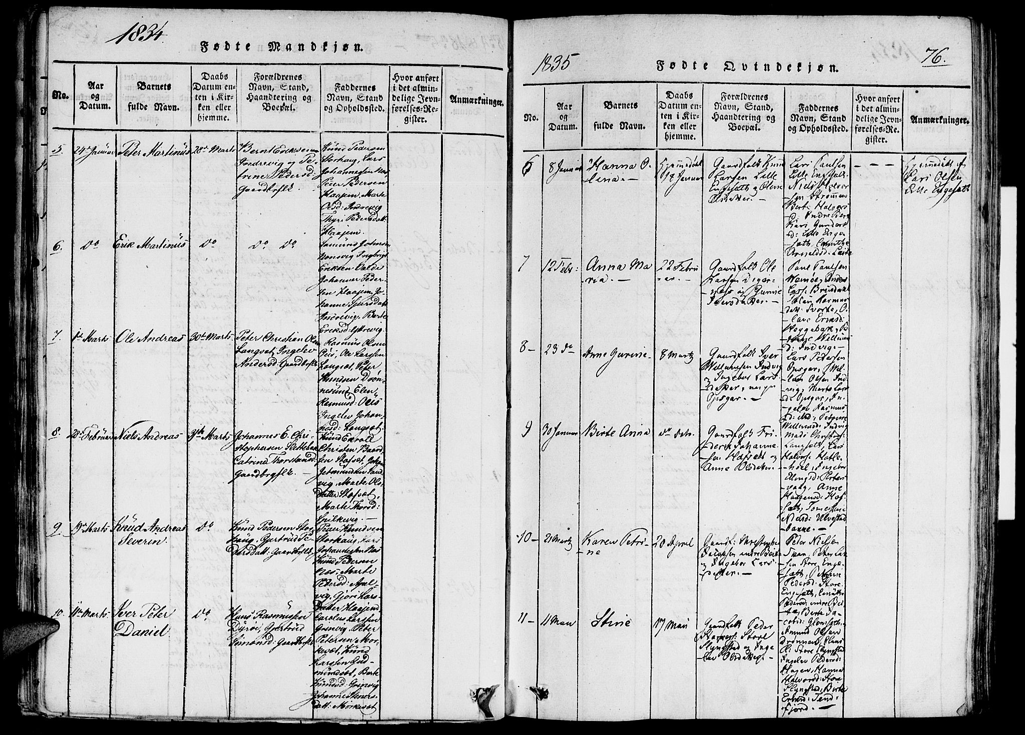 Ministerialprotokoller, klokkerbøker og fødselsregistre - Møre og Romsdal, AV/SAT-A-1454/524/L0351: Parish register (official) no. 524A03, 1816-1838, p. 76