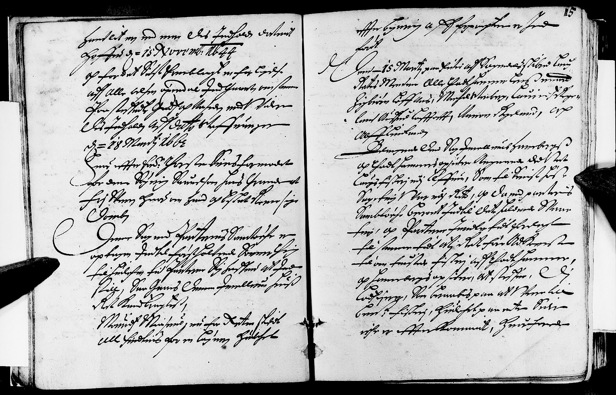 Jæren og Dalane sorenskriveri, AV/SAST-A-100306/3/30/30BA/L0032: TINGBOK, 1675, p. 14b-15a