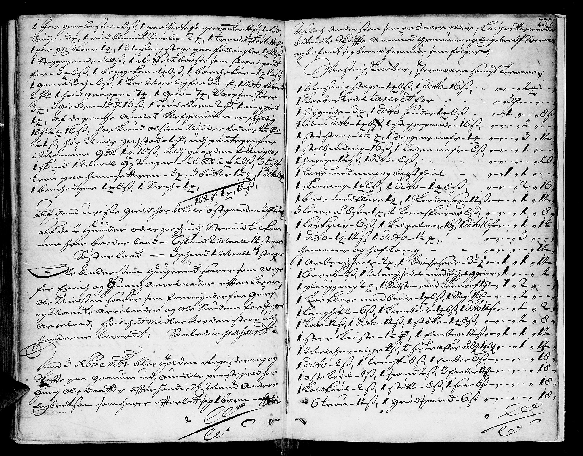 Hadeland, Land og Valdres sorenskriveri, SAH/TING-028/J/Ja/L0002: Skifteprotokoll, 1697-1698, p. 236b-237a